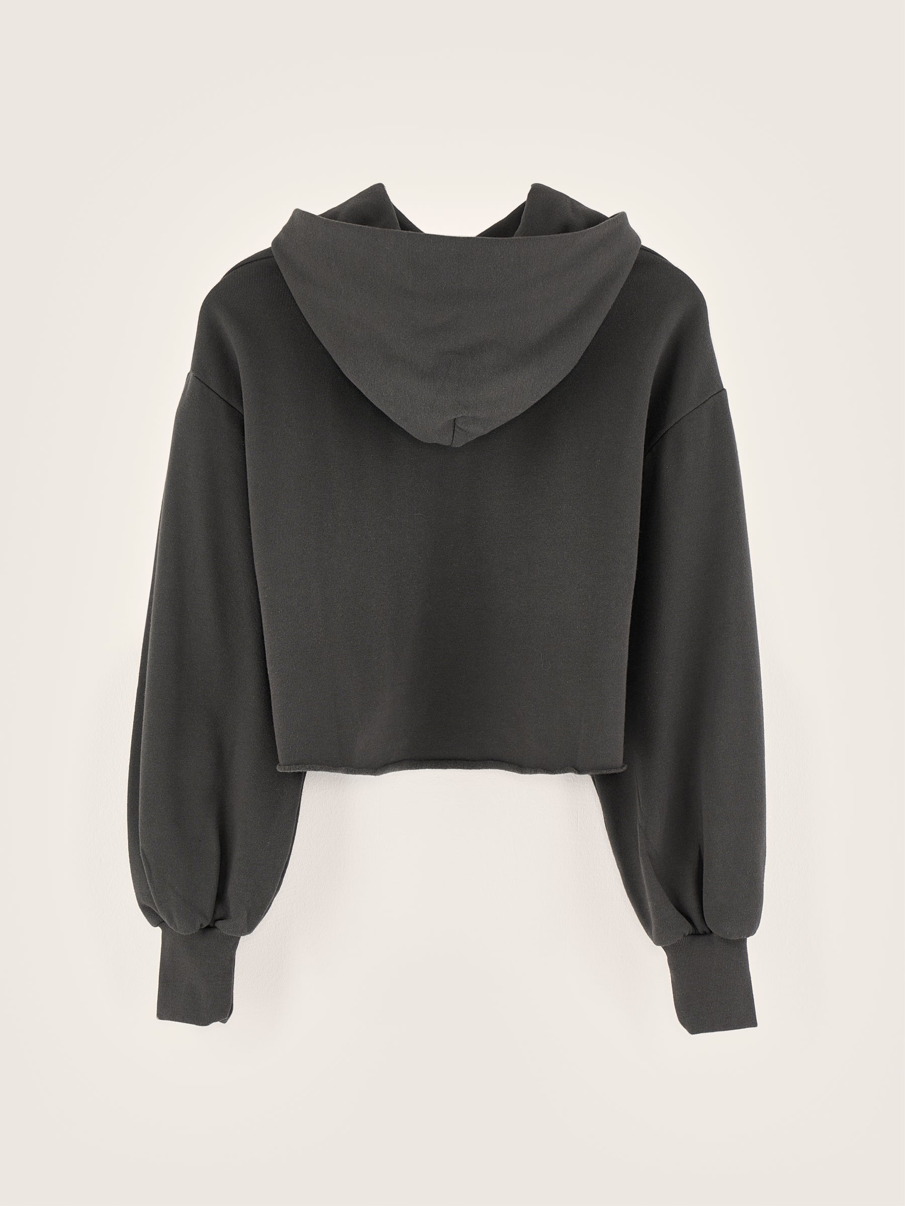 Felico Cropped Hoodie - Black sand For Girls | Bellerose