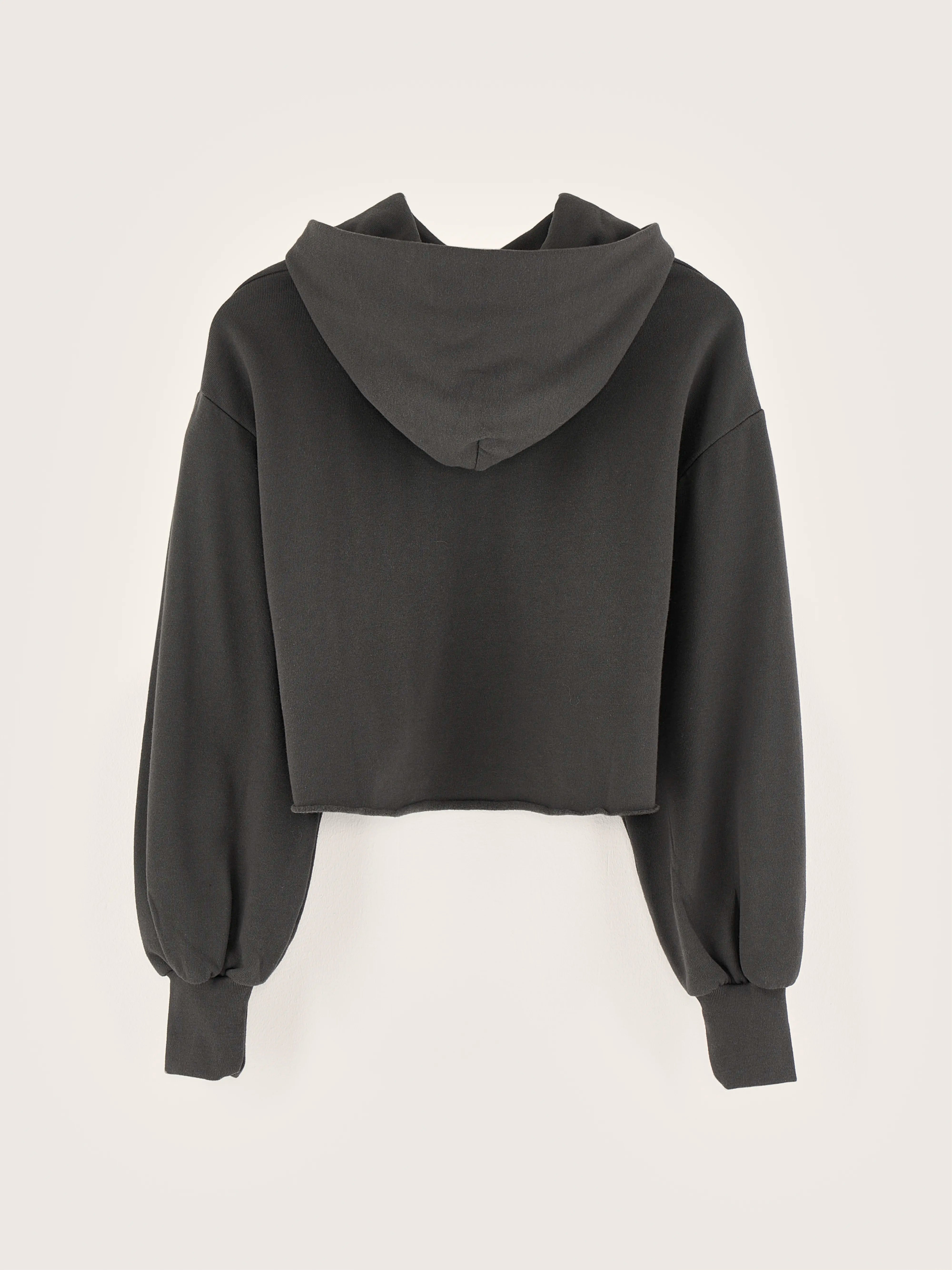 Felico cropped hoodie (242 / G / BLACK SAND)