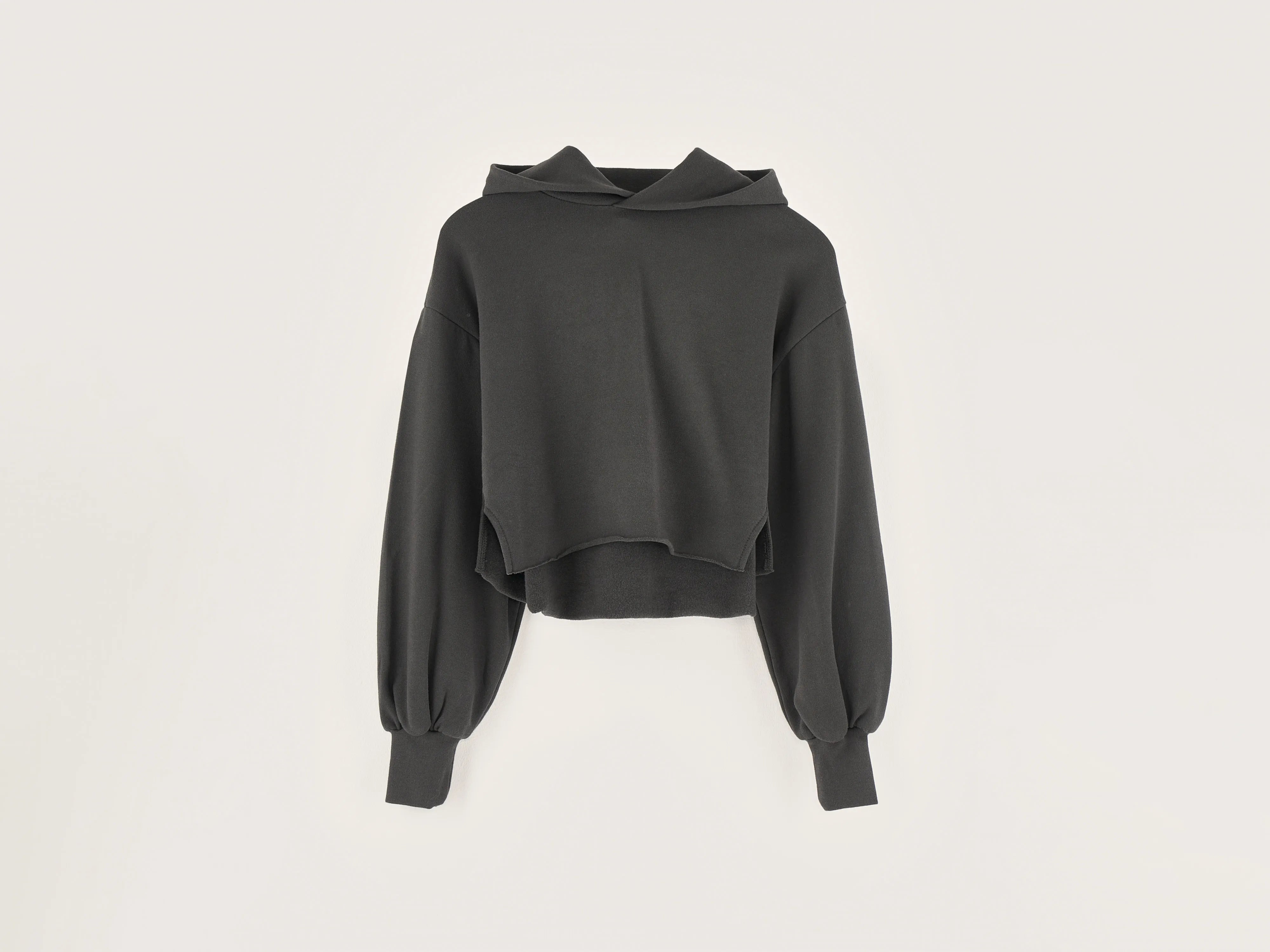 Felico cropped hoodie (242 / G / BLACK SAND)