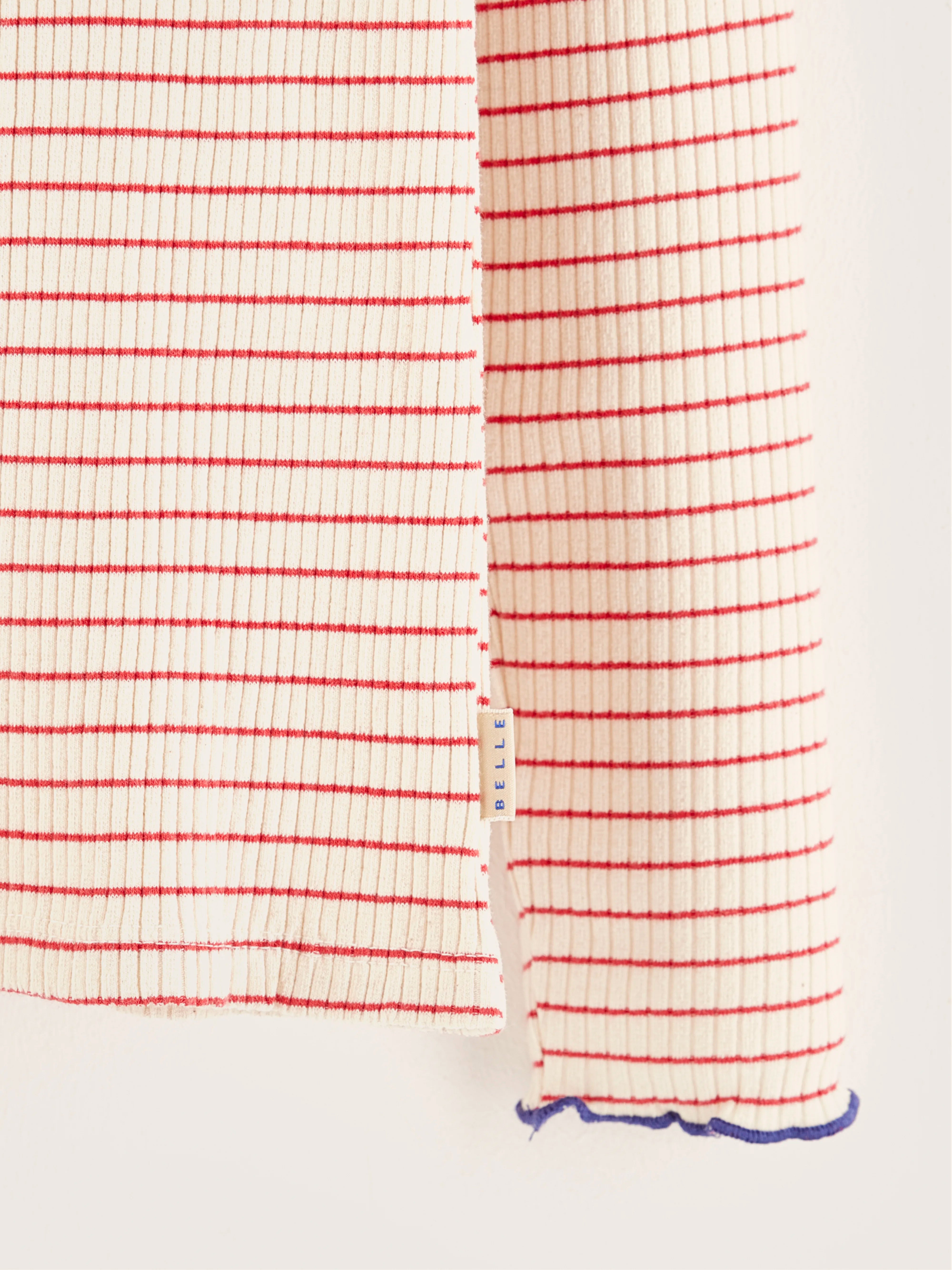 T-shirt À Manches Longues Velfie - Ketchup / Shell Pour Fille | Bellerose