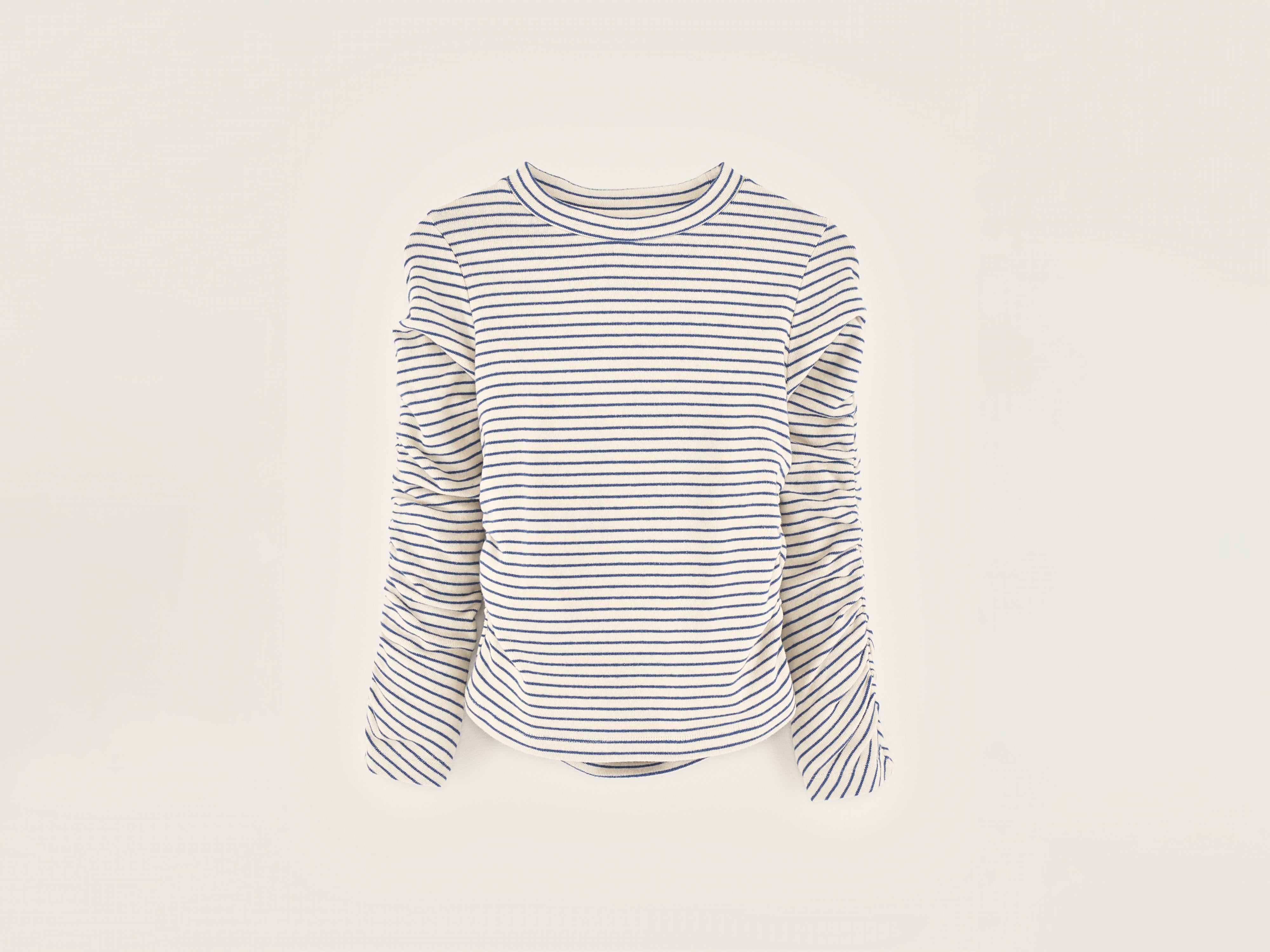 Flou lange mouwen t-shirt (242 / G / STRIPE A)