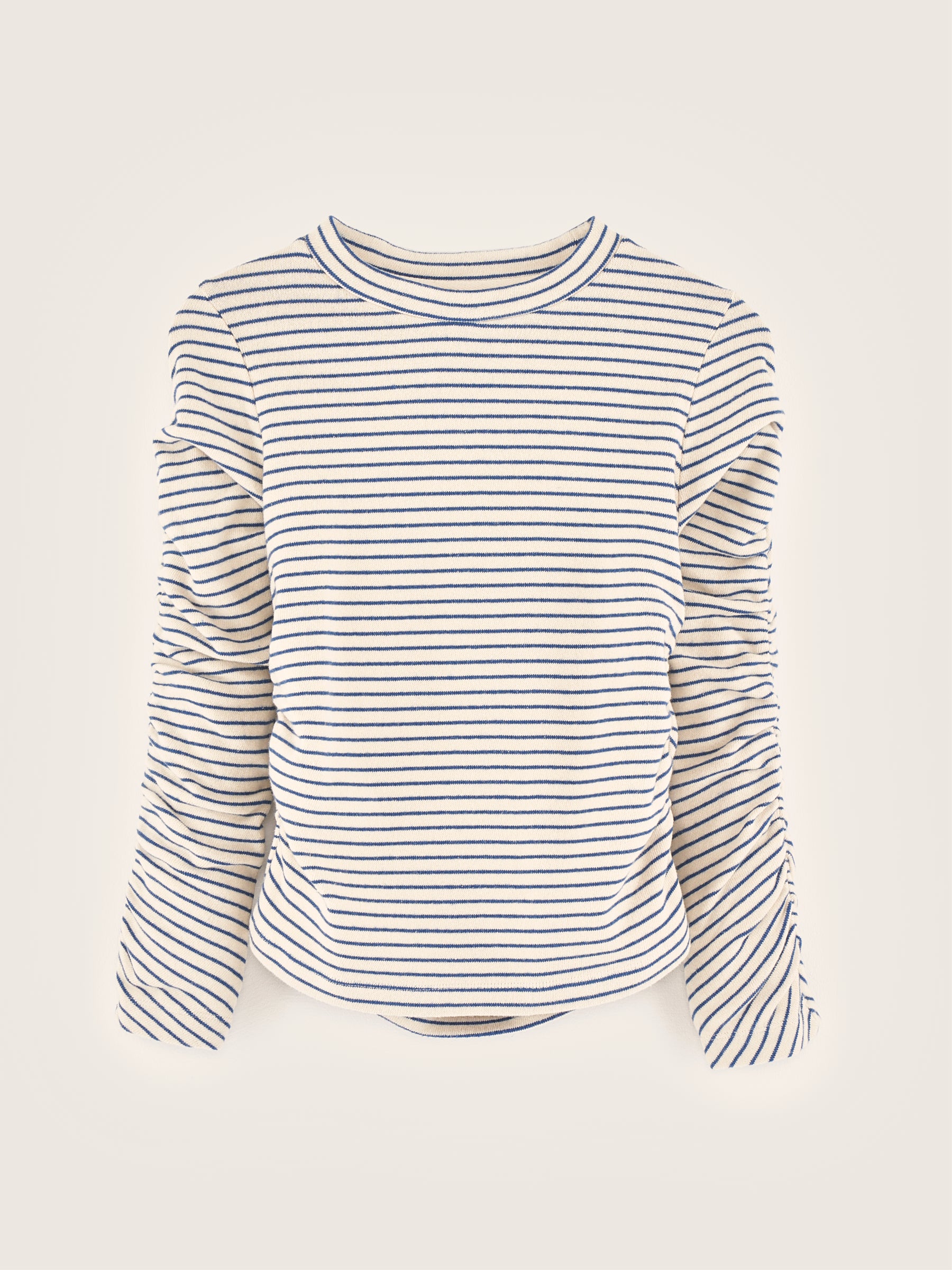 T-shirt À Manches Longues Flou - America / Ecru Pour Fille | Bellerose