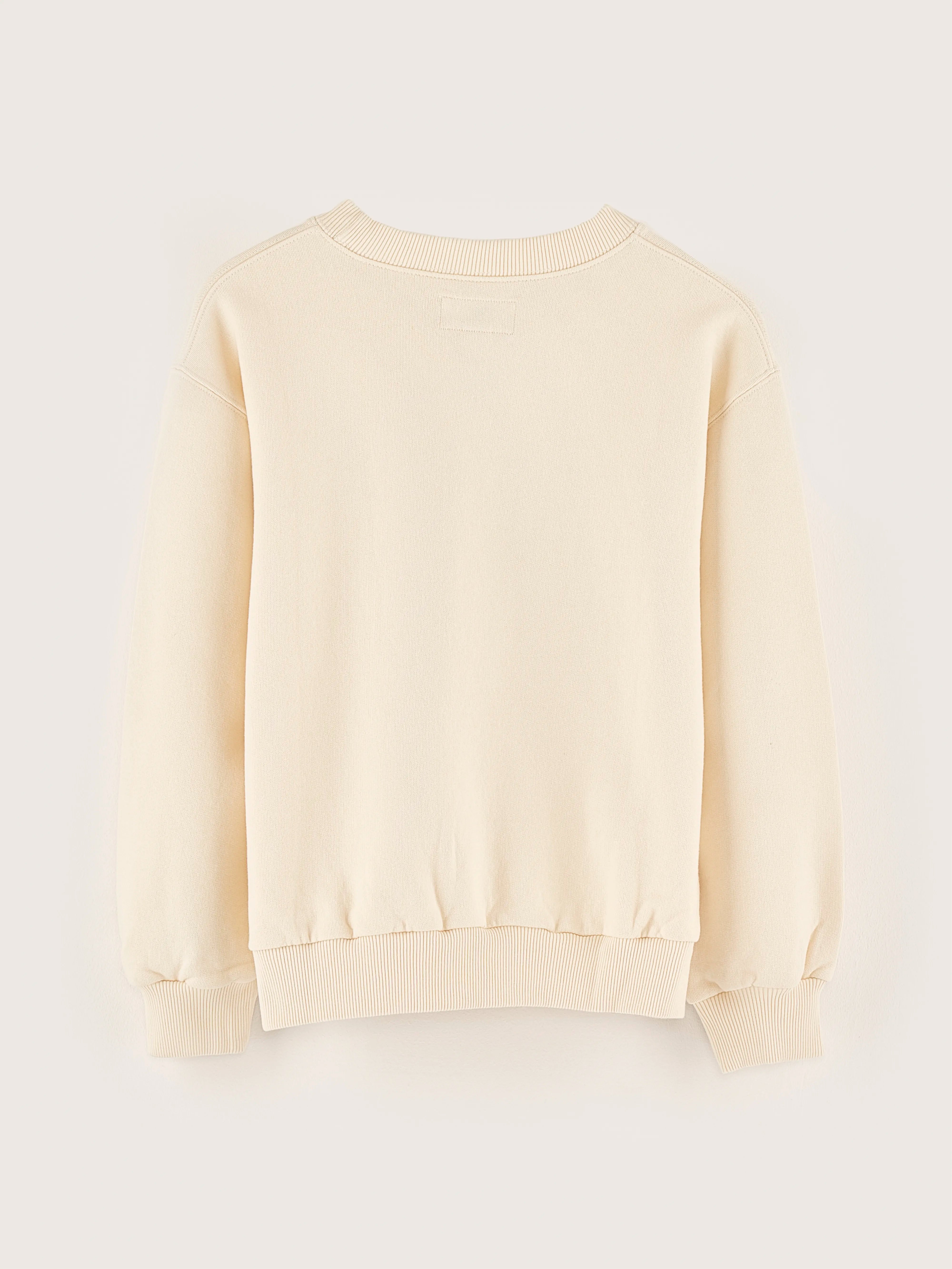 Sweatshirt Col Rond Carabe - Antique white Pour Garçon | Bellerose