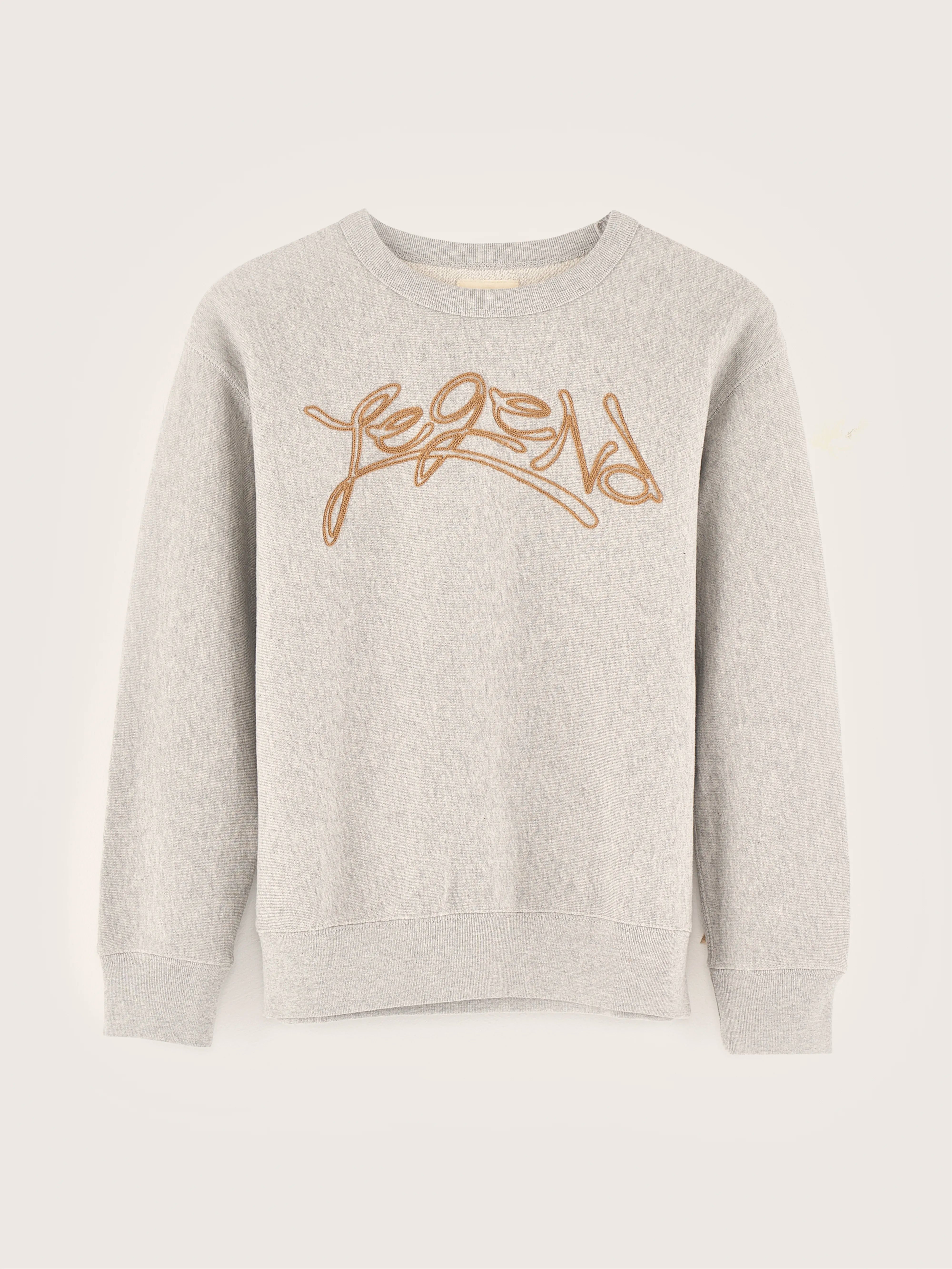 Sweatshirt Col Rond Fago - Heather grey Pour Garçon | Bellerose