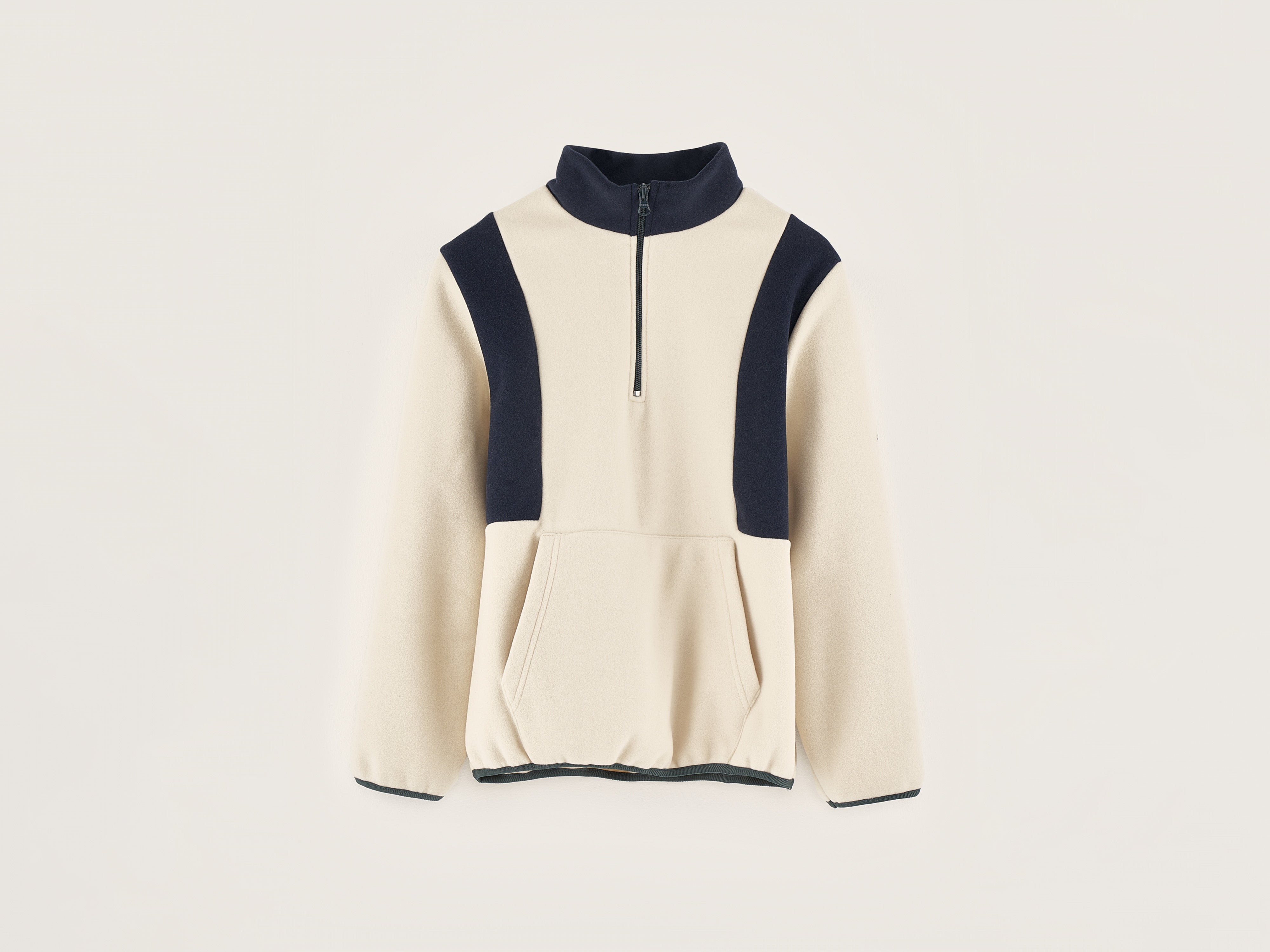 Sweatshirt col zippé Faris (242 / B / SUGARCANE)