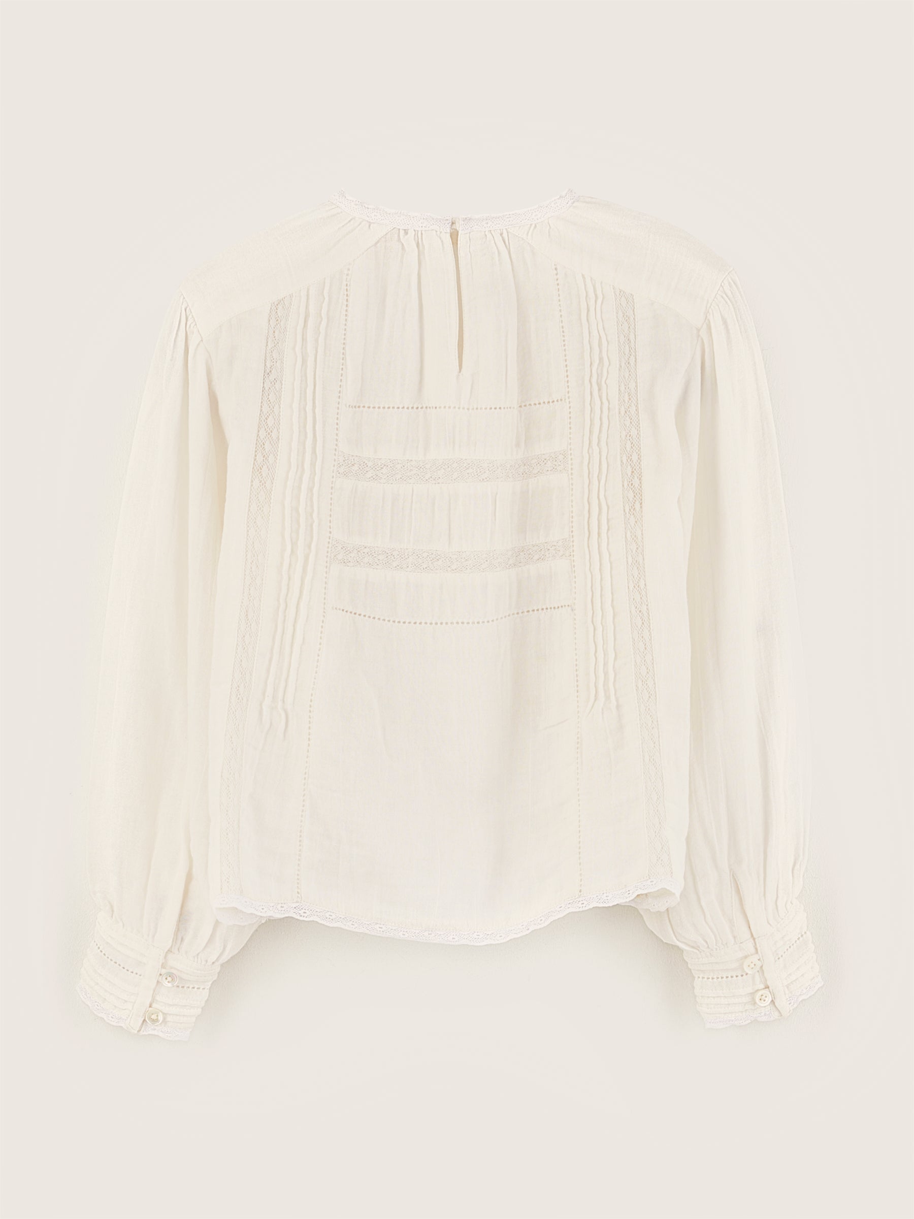 Hekoo Romantic Blouse - Ecru For Girls | Bellerose