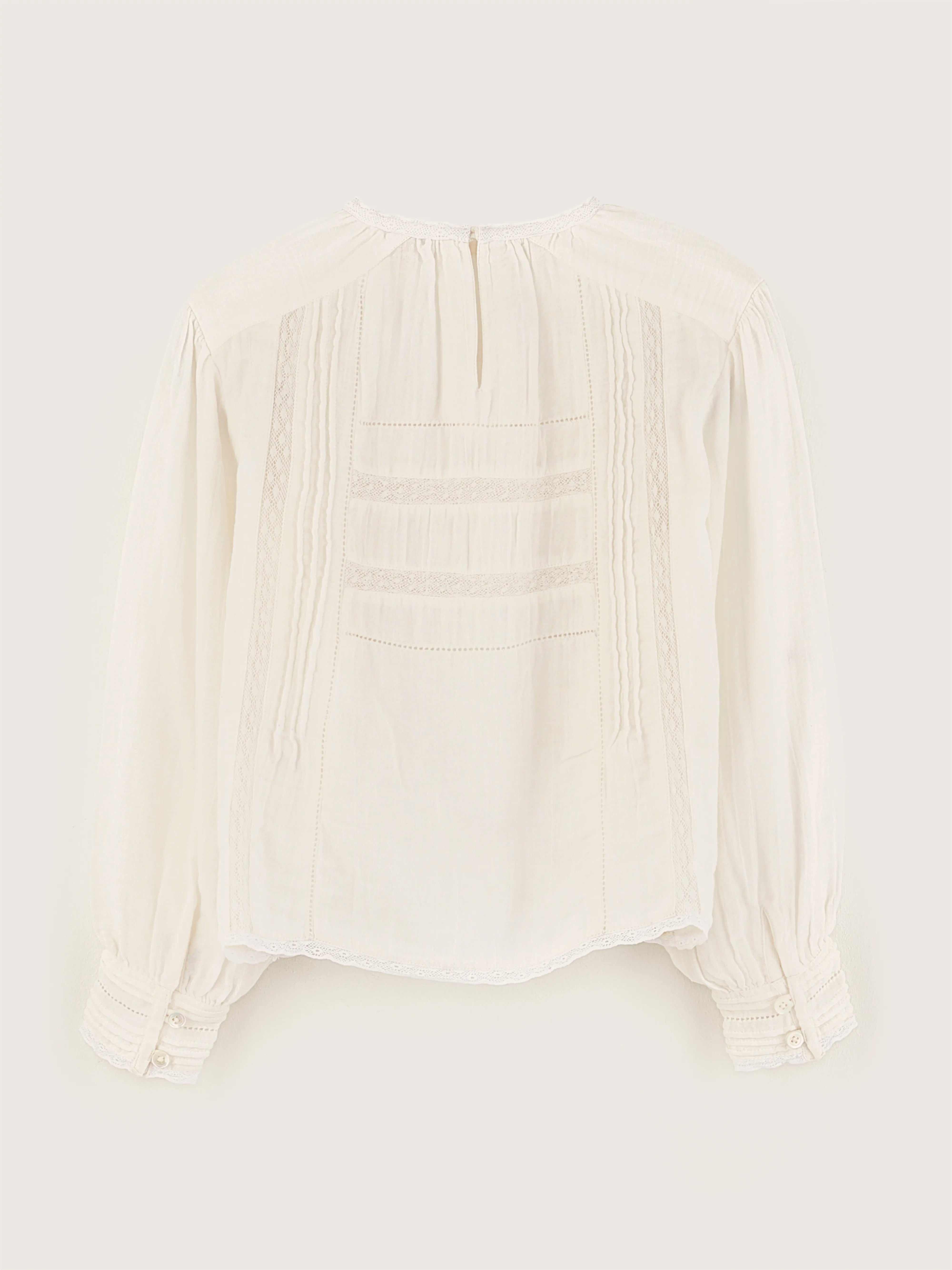 Hekoo Romantic Blouse - Ecru For Girls | Bellerose