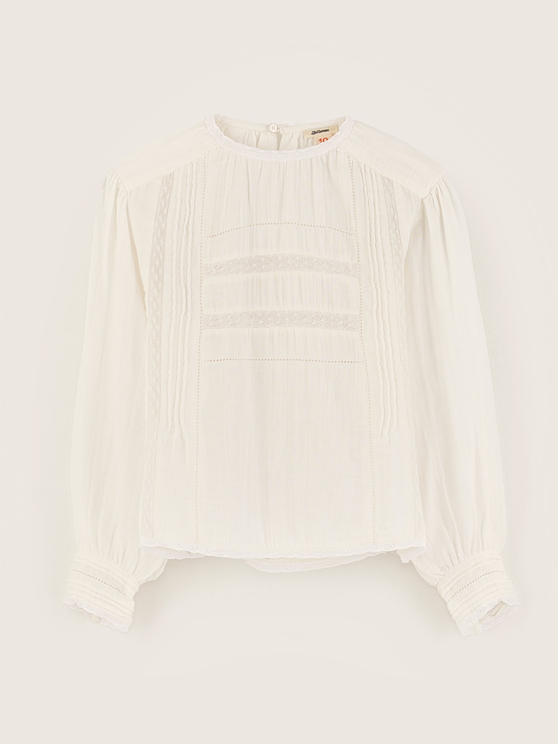 Hekoo Romantic Blouse - Ecru For Girls | Bellerose