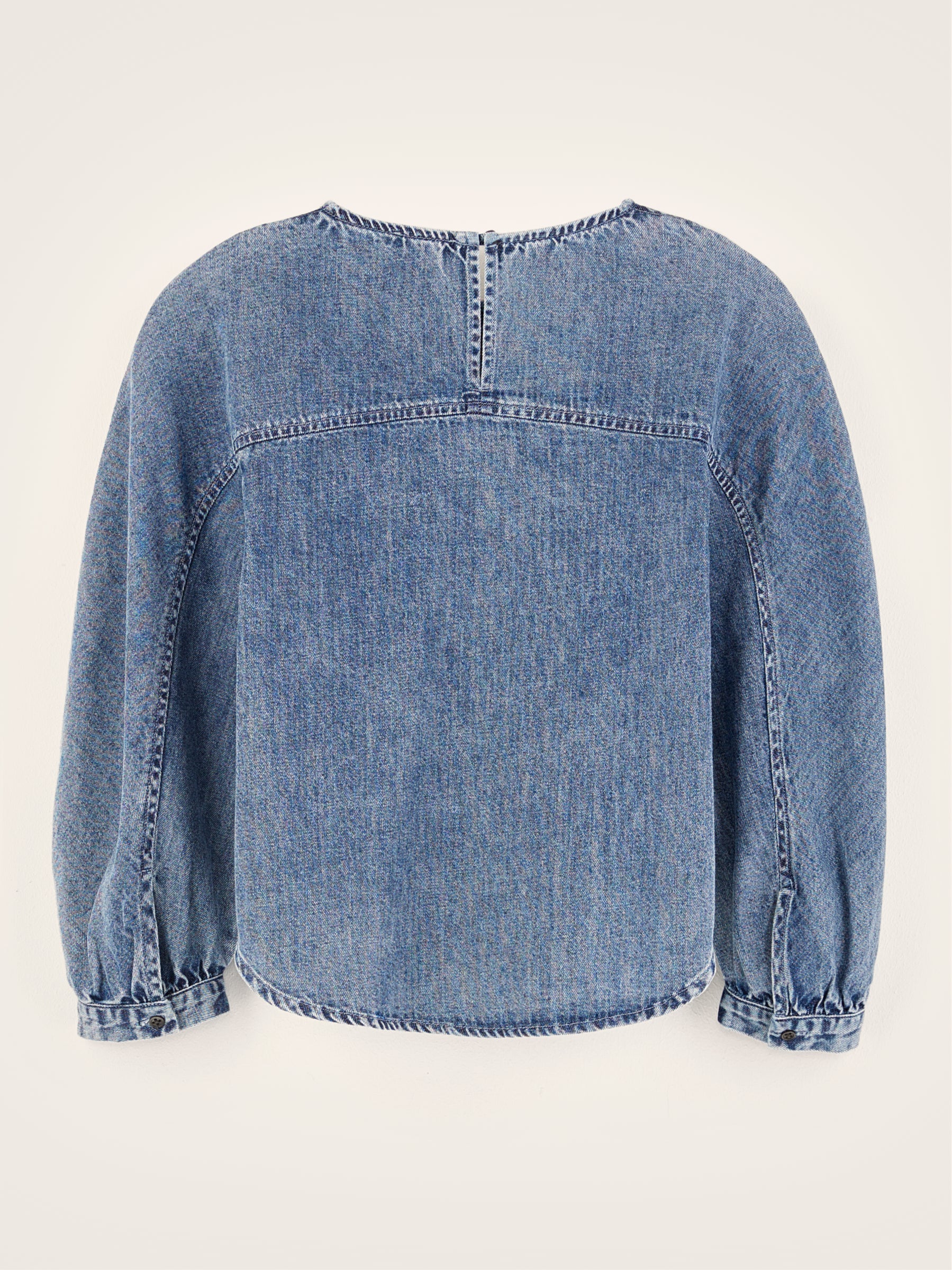 Agar denim blouse (242 / G / LT BLUE STONE)