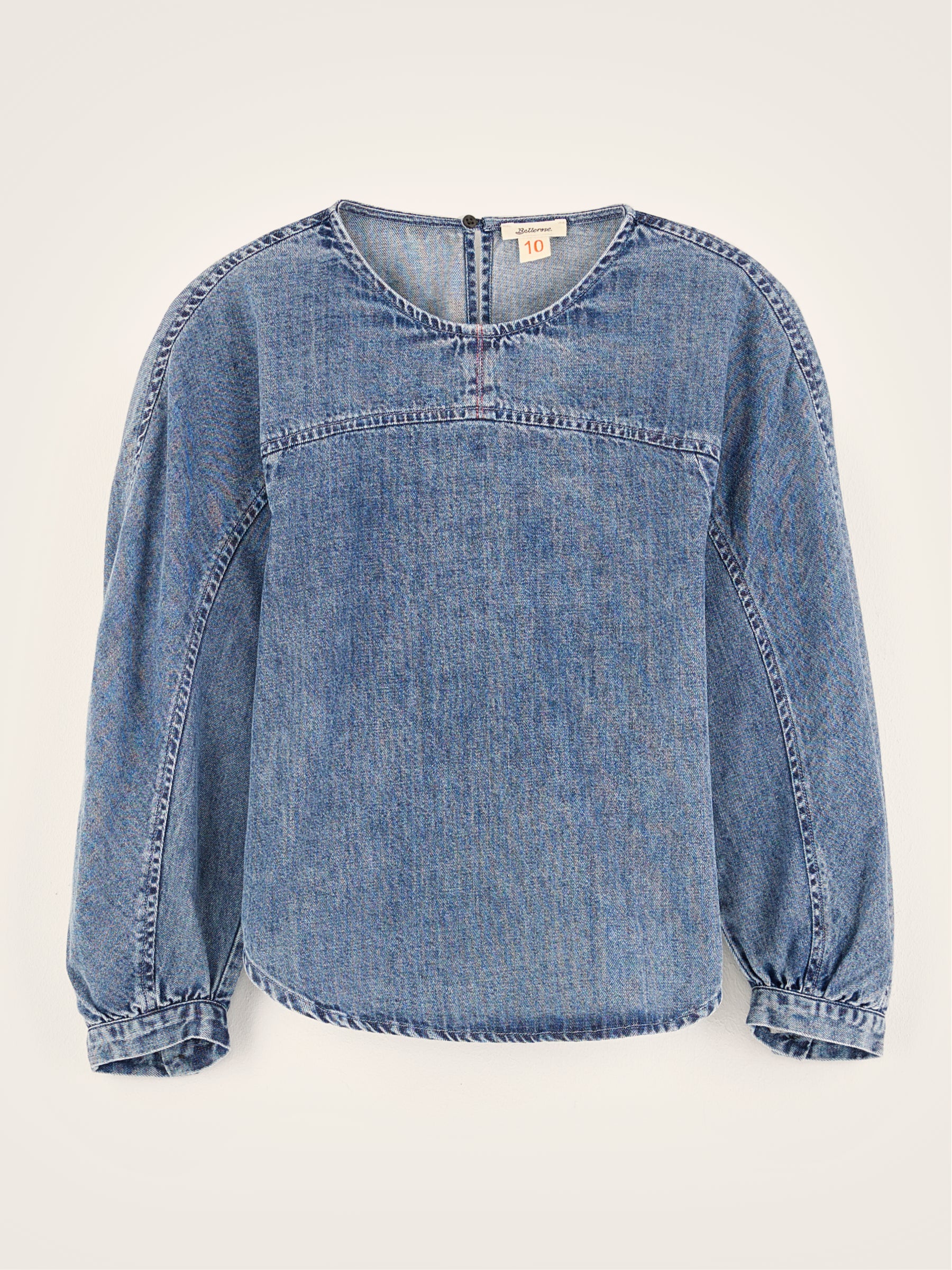 Agar Denim Blouse - Light blue stone For Girls | Bellerose