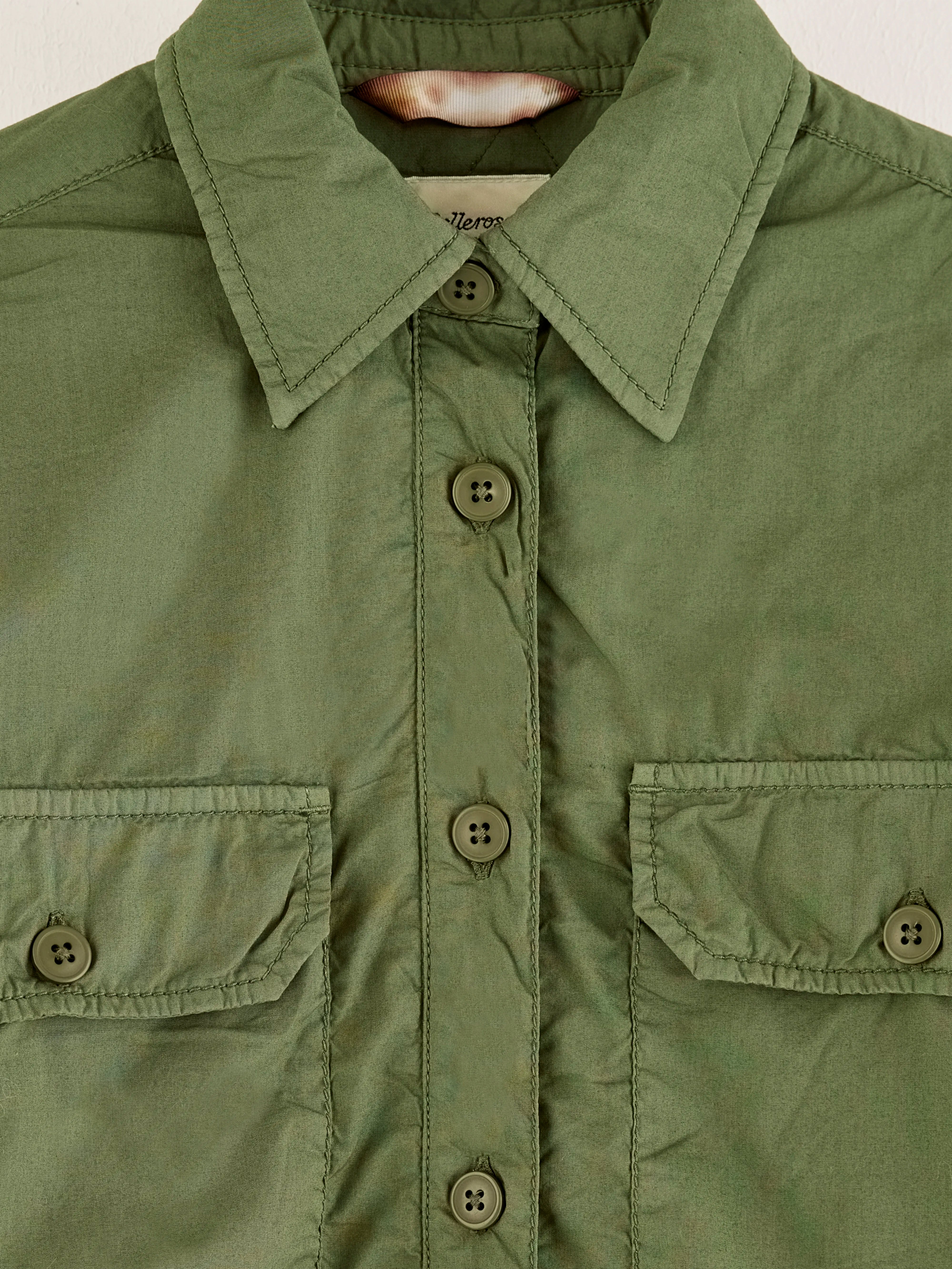 Walt Quilted Overshirt - Army For Girls | Bellerose