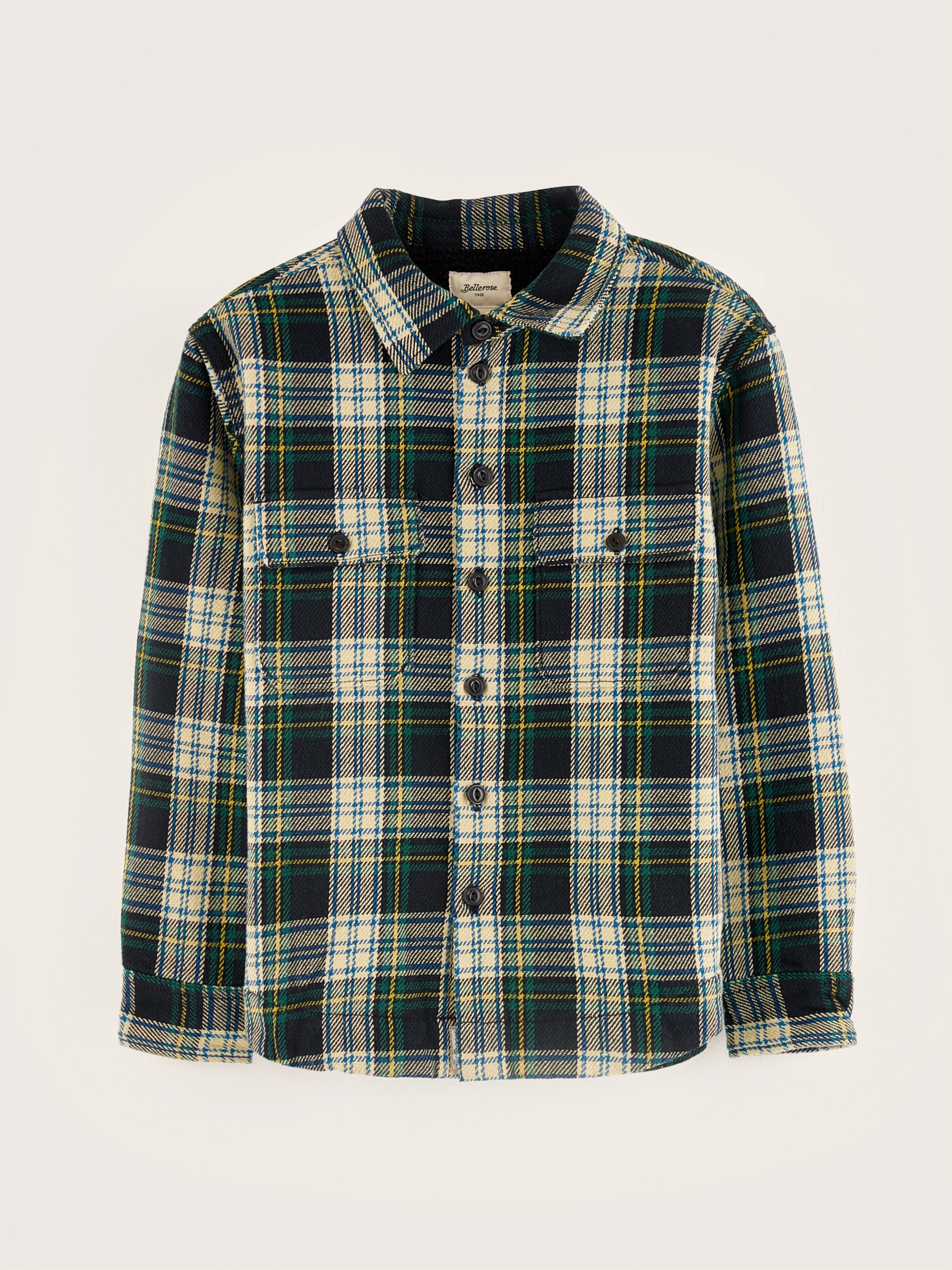 Wally Checked Overshirt - Ecru / Gardenia For Boys | Bellerose