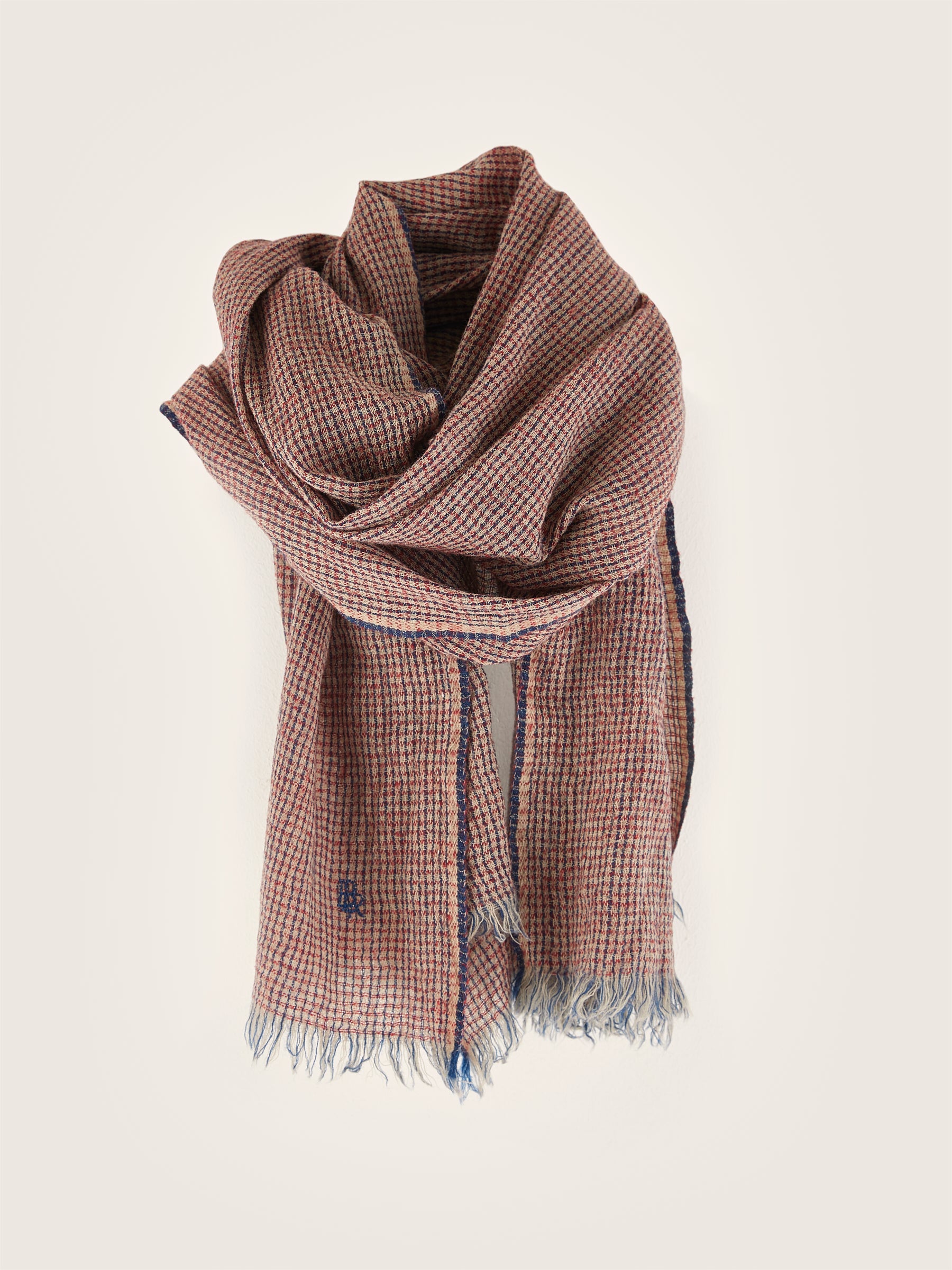 Sanyki Light Scarf - Bone / Red dahlia / Worker For Girls | Bellerose