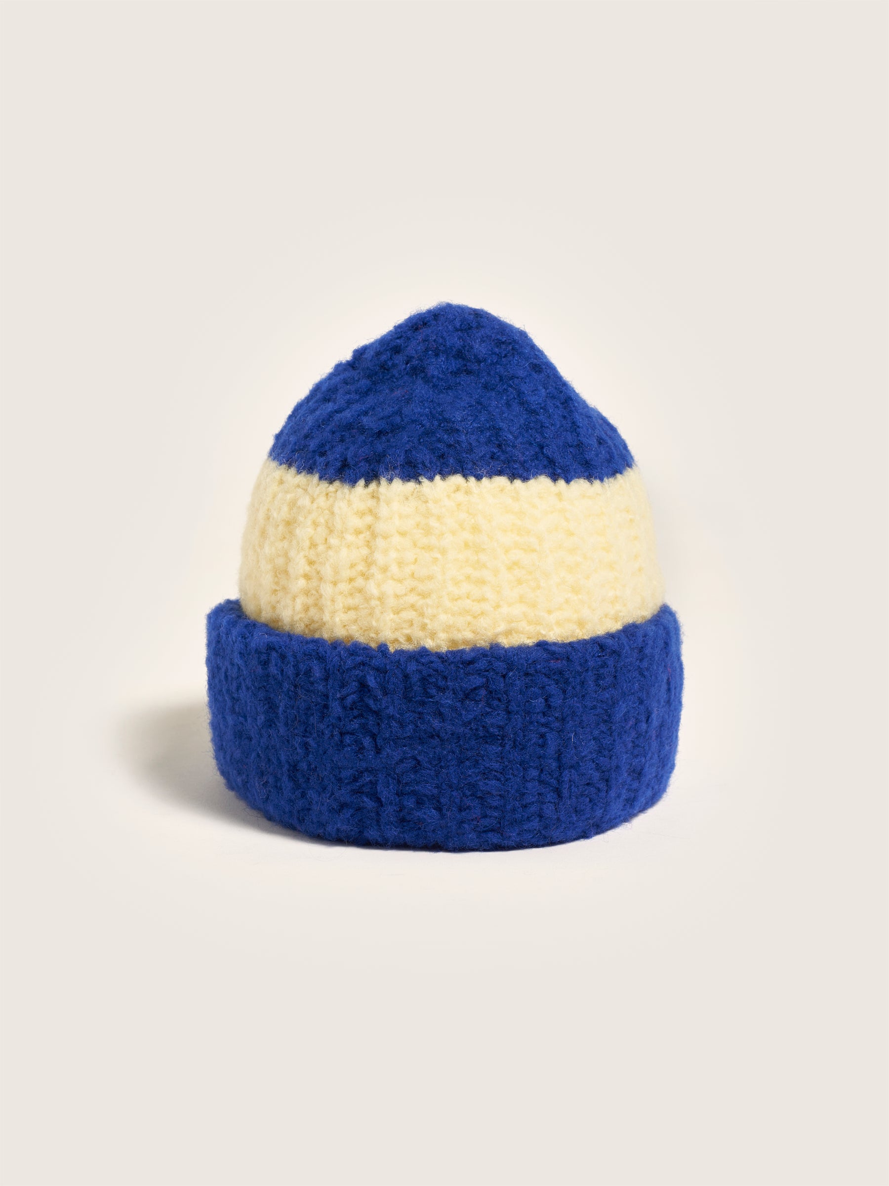 Agoha Knitted Beanie - Butter / Lazuli For Girls | Bellerose