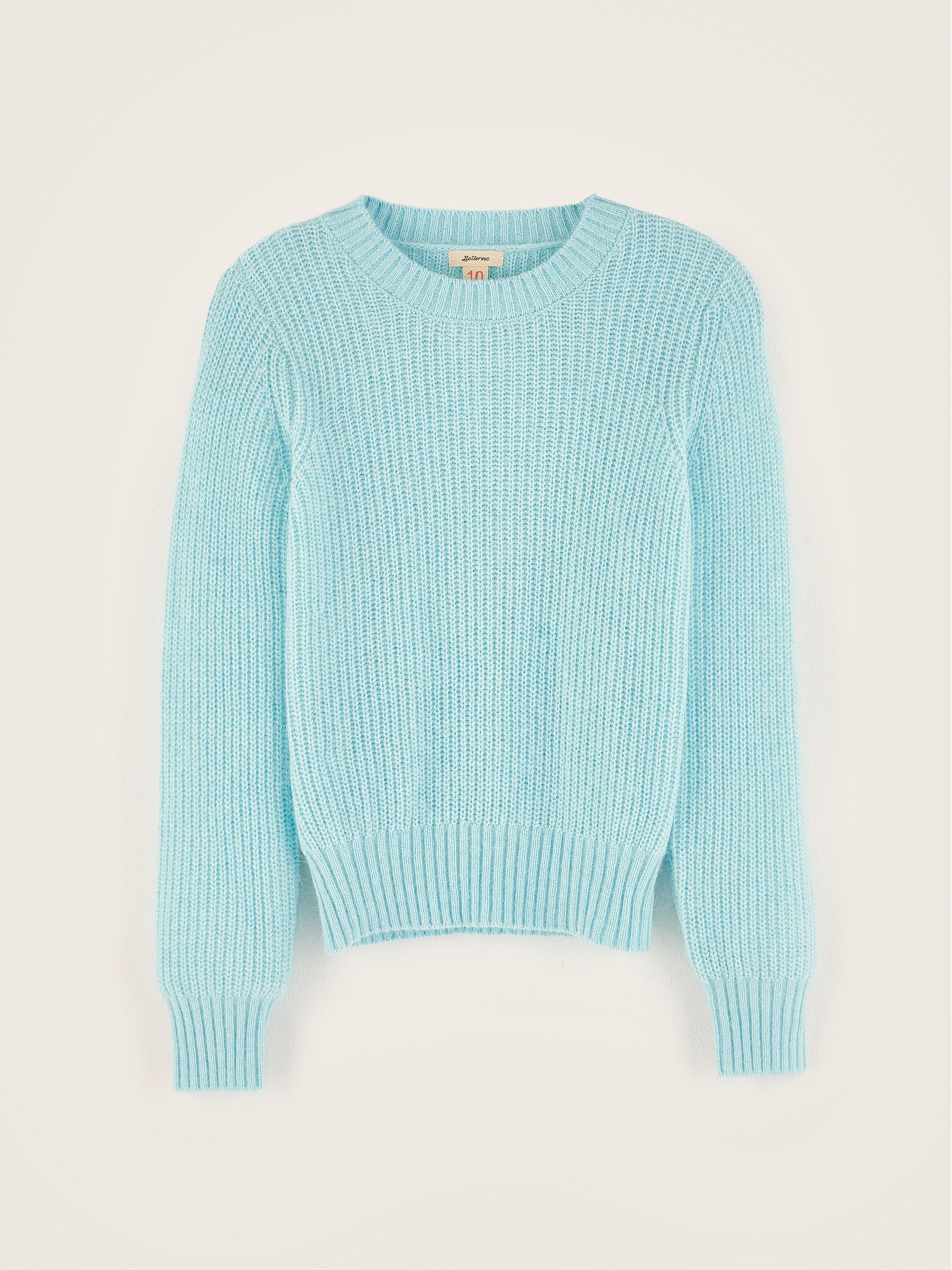 Diot Crew-neck Sweater - Glacier For Girls | Bellerose