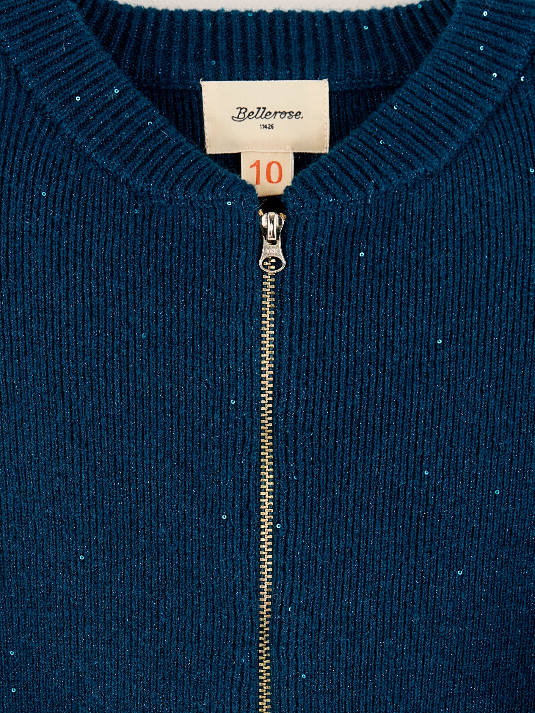 Ayrip Bomberstijl Cardigan - Blue jeans Voor Meisjes | Bellerose