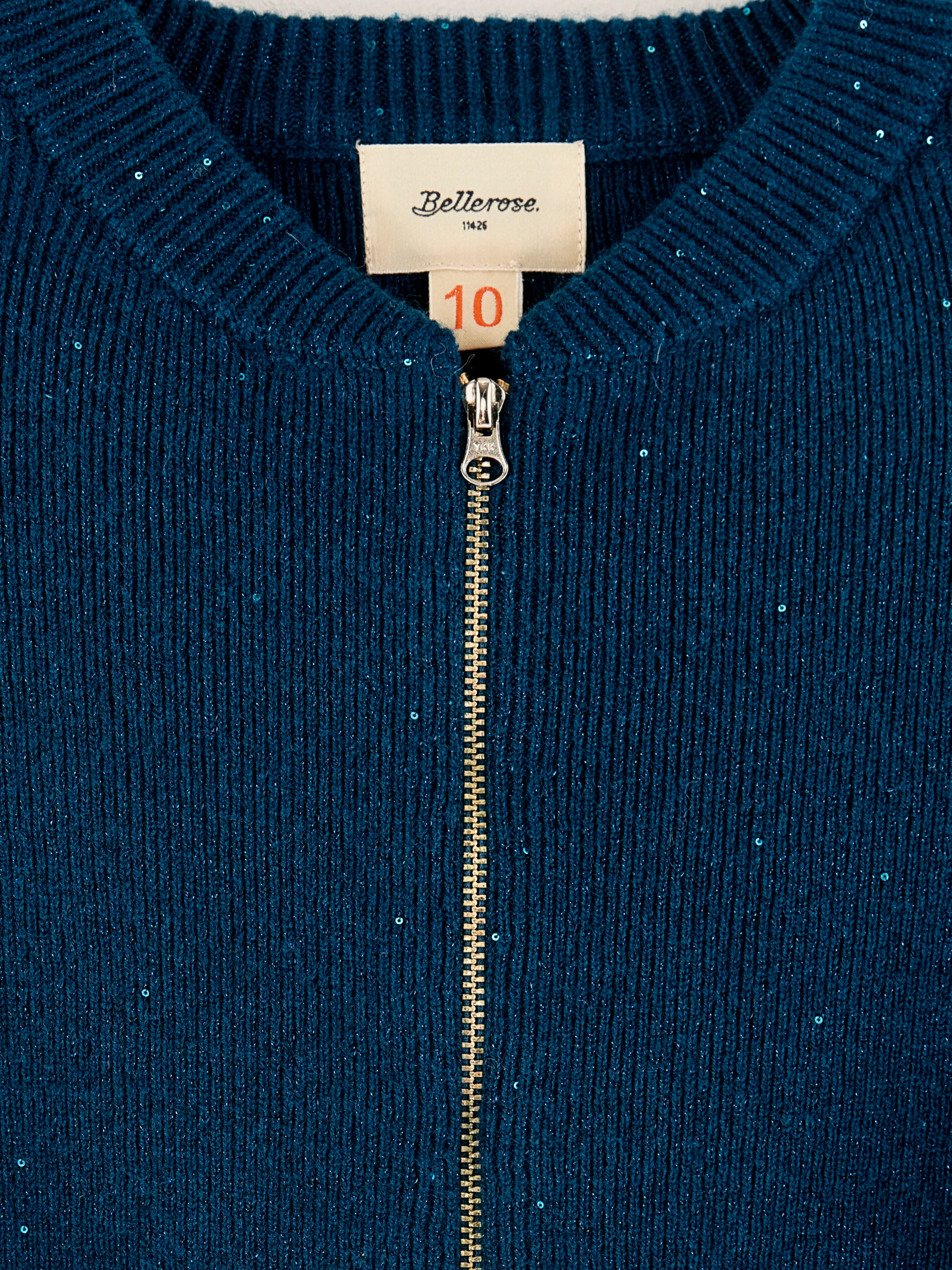 Ayrip Bomberstijl Cardigan - Blue jeans Voor Meisjes | Bellerose