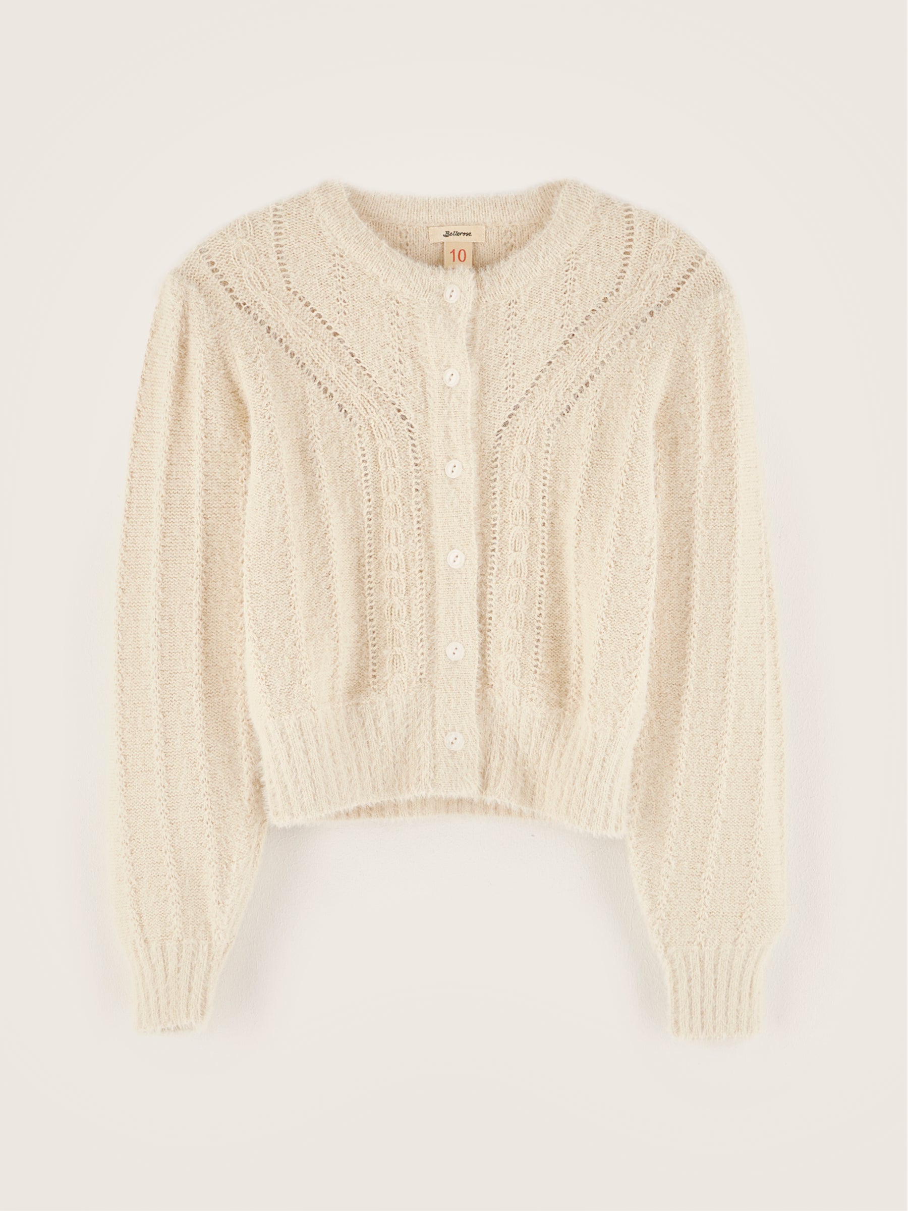 Cardigan Col Rond Golter - Milky way Pour Fille | Bellerose