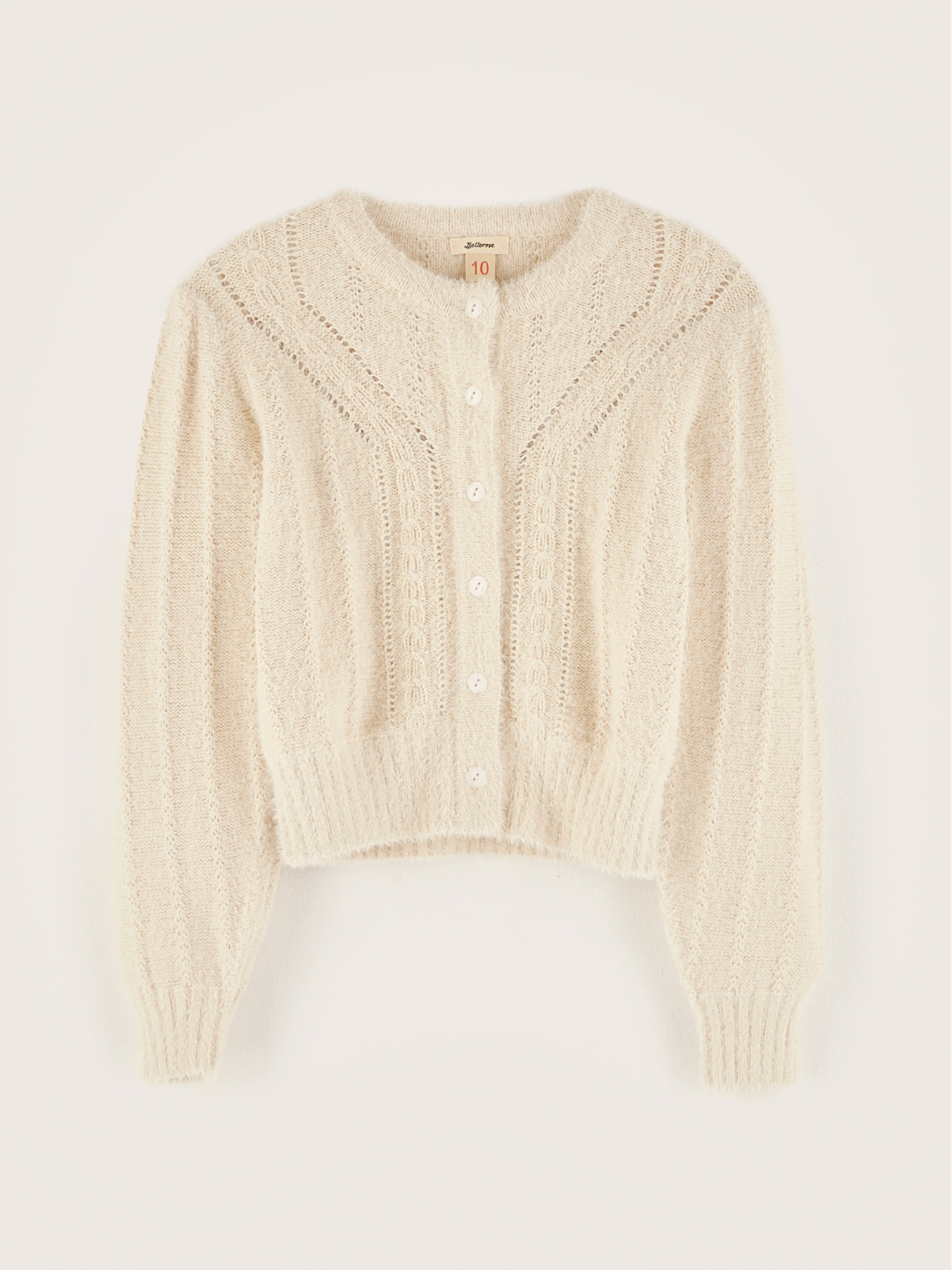 Cardigan Col Rond Golter - Milky way Pour Fille | Bellerose