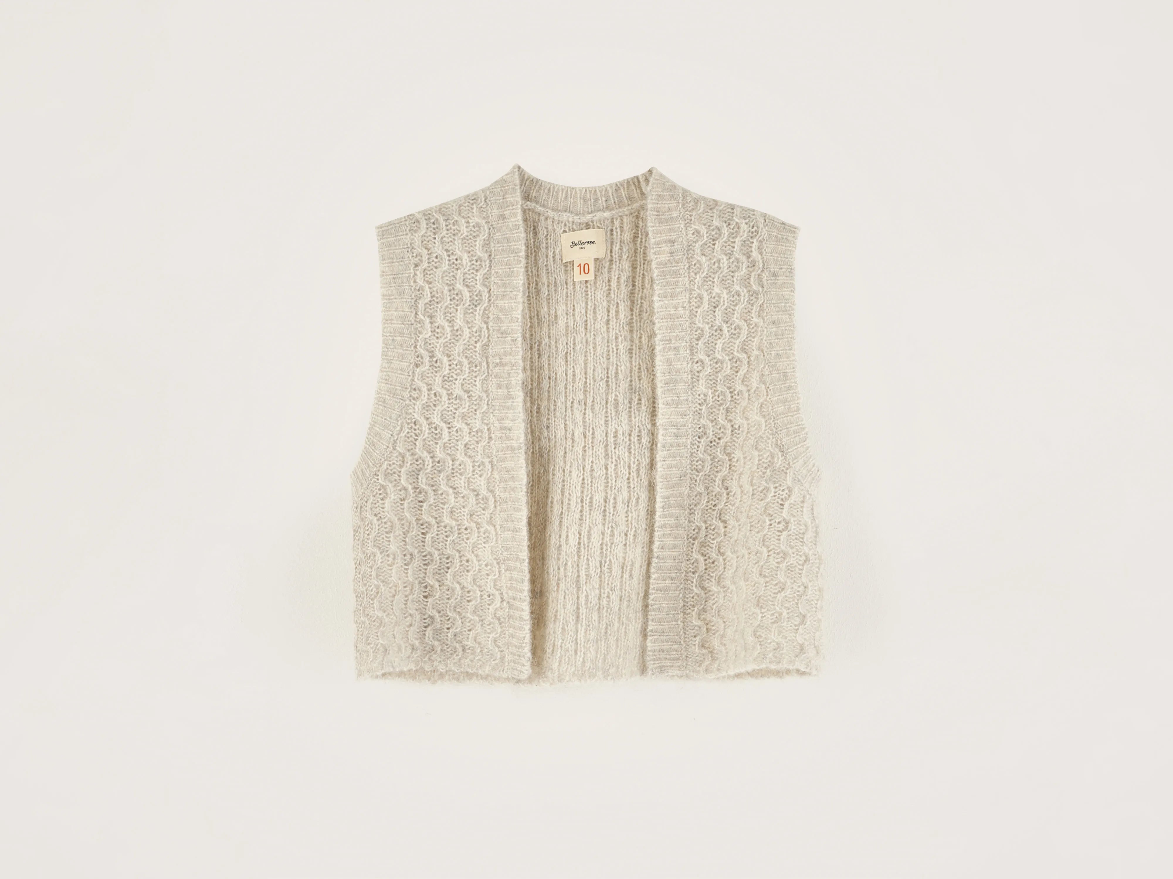 Genu sleeveless sweater (242 / G / OYSTER)