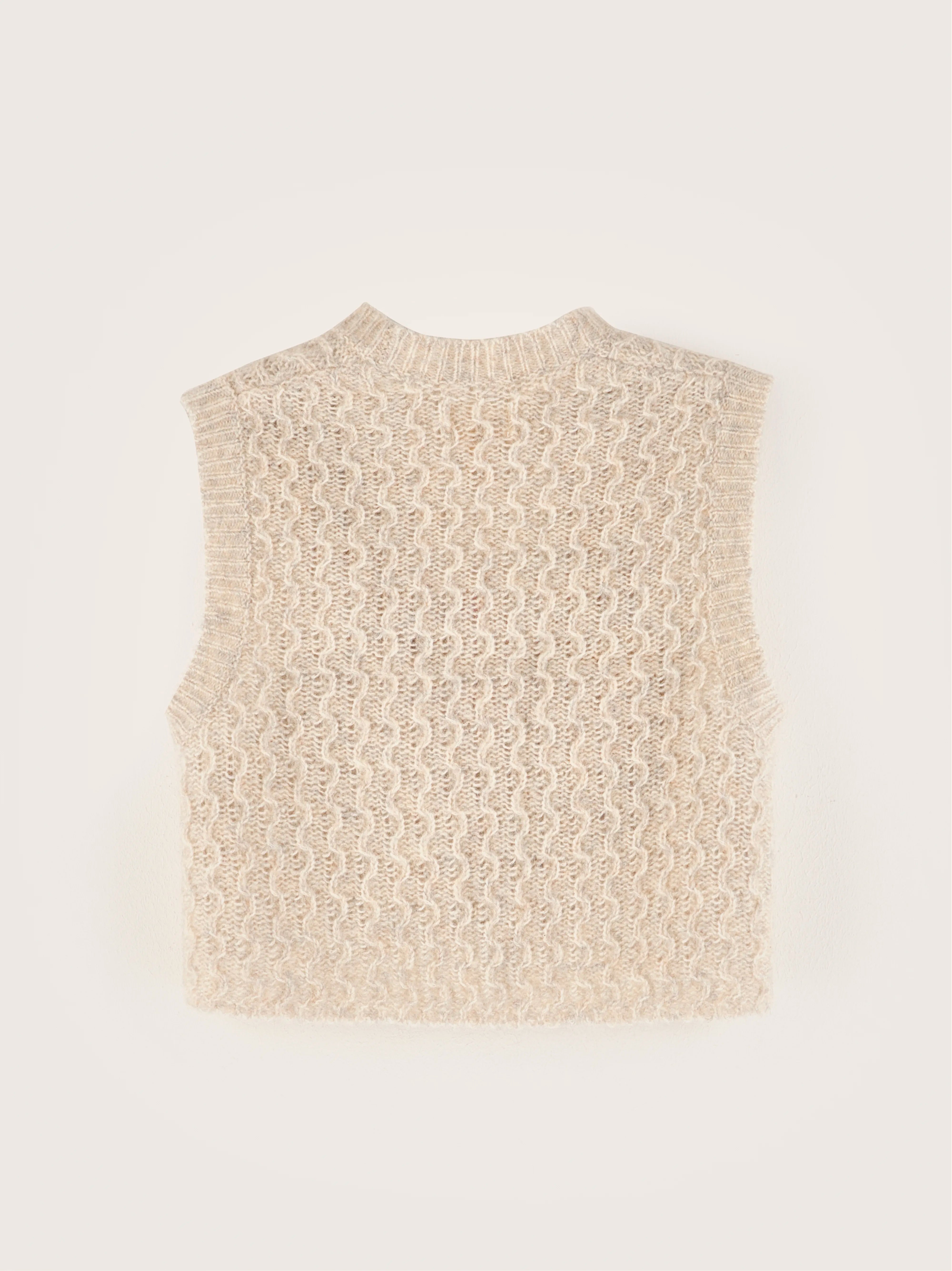 Genu sleeveless sweater (242 / G / OYSTER)