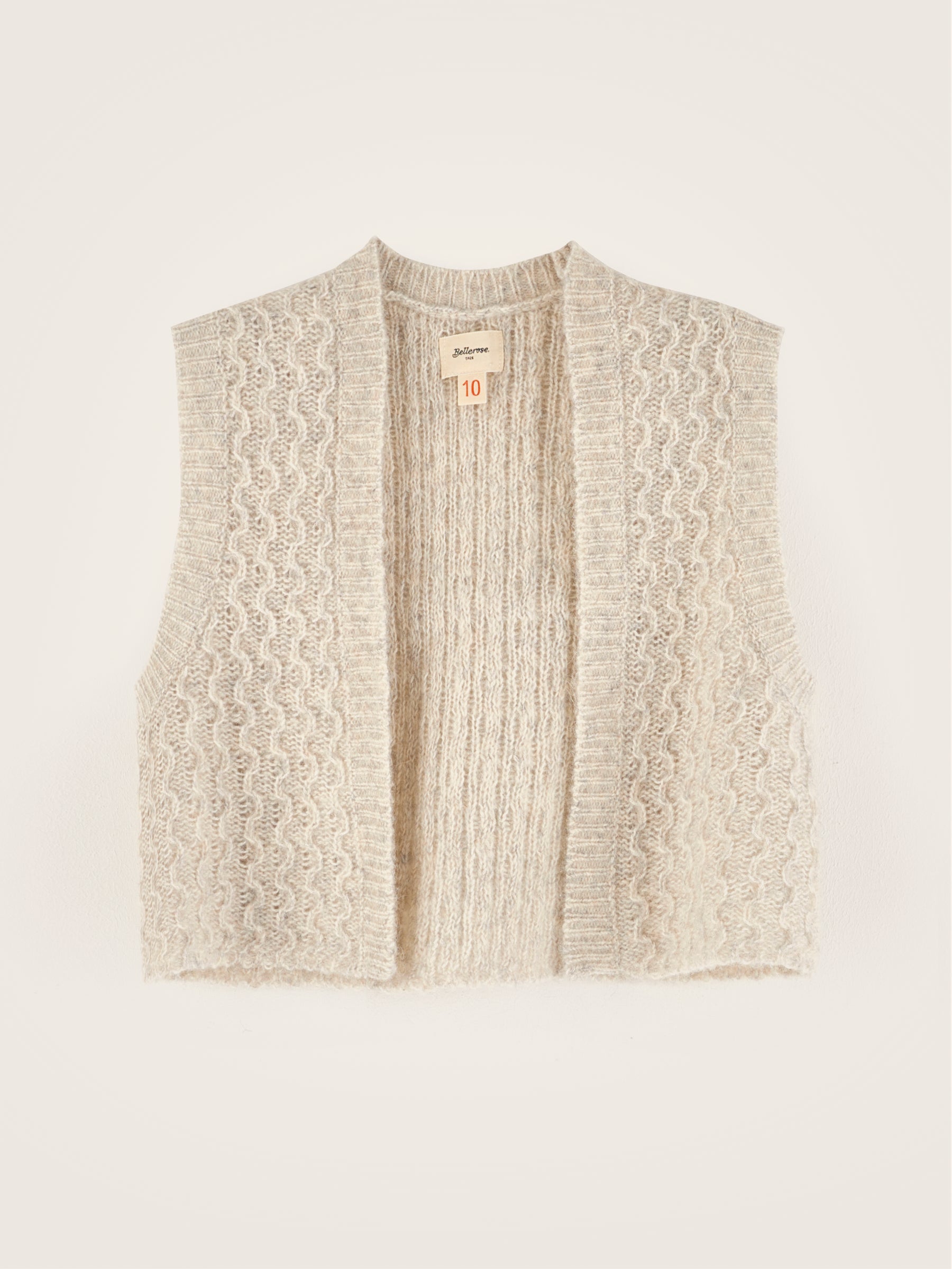 Genu sleeveless sweater (242 / G / OYSTER)