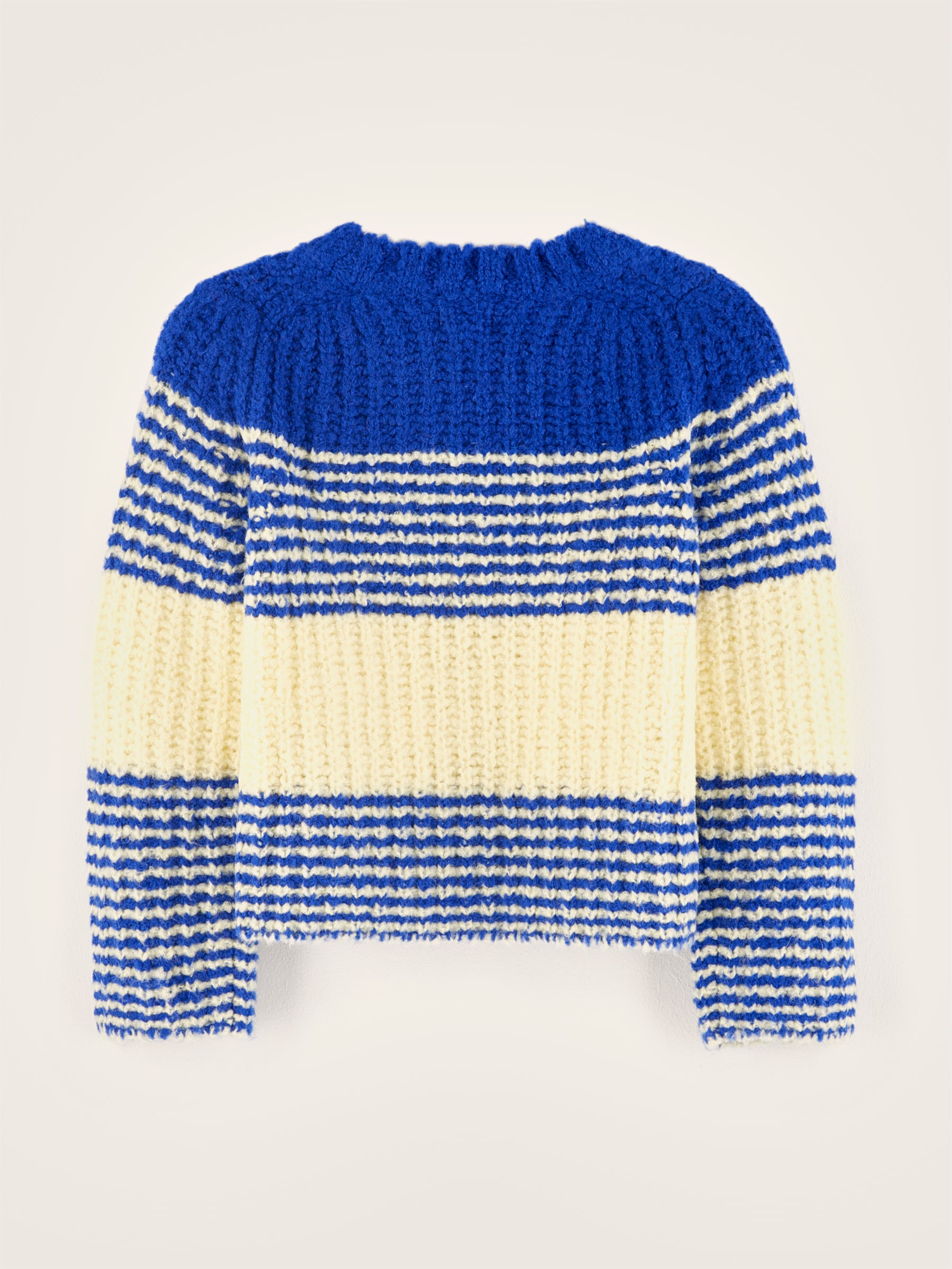 Agond Round-neck Sweater - Butter / Lazuli For Girls | Bellerose