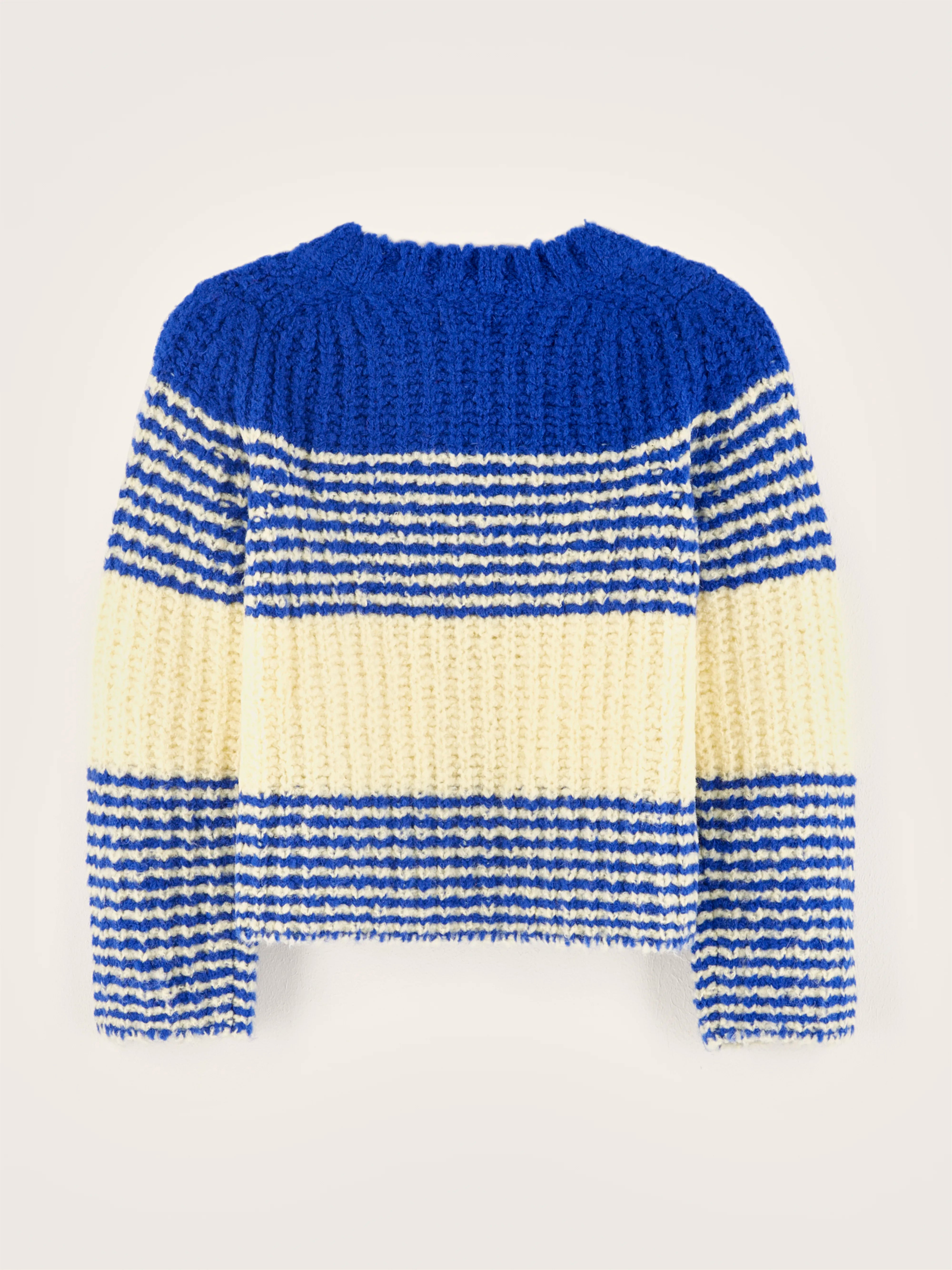 Agond Round-neck Sweater - Butter / Lazuli For Girls | Bellerose