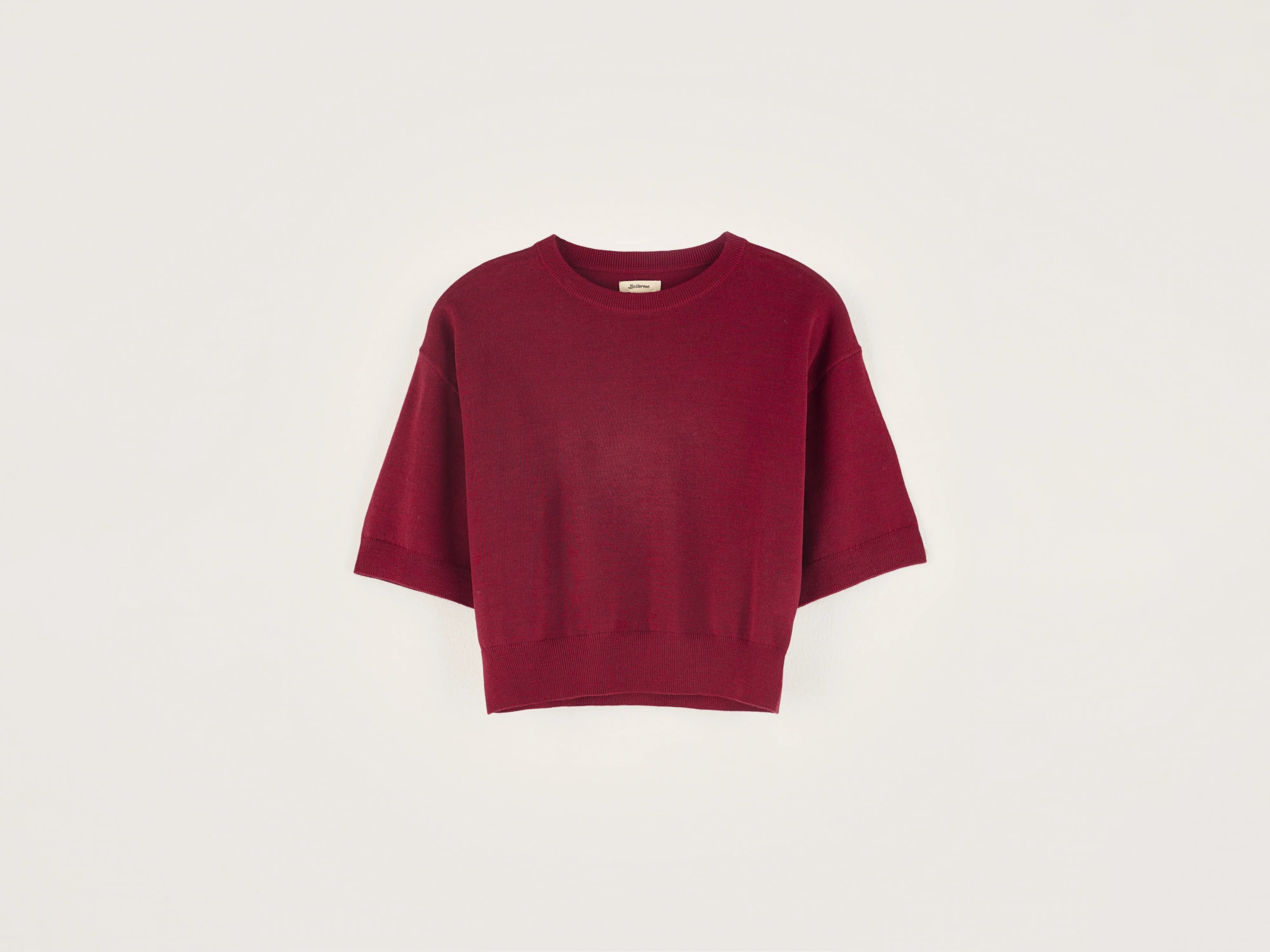 Sare short-sleeve sweater (242 / G / RED DAHLIA)