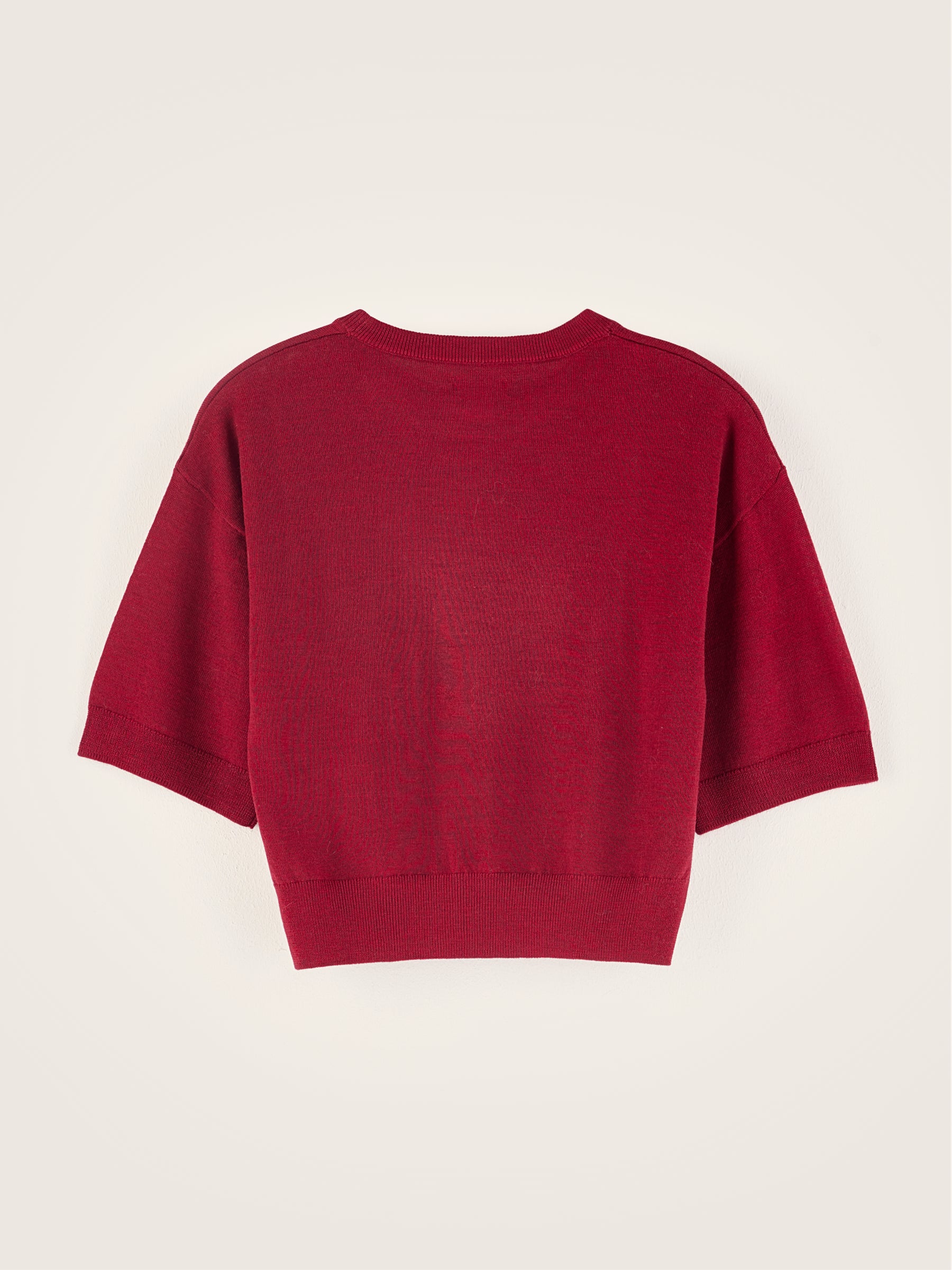 Sare Short-sleeve Sweater - Red dahlia For Girls | Bellerose