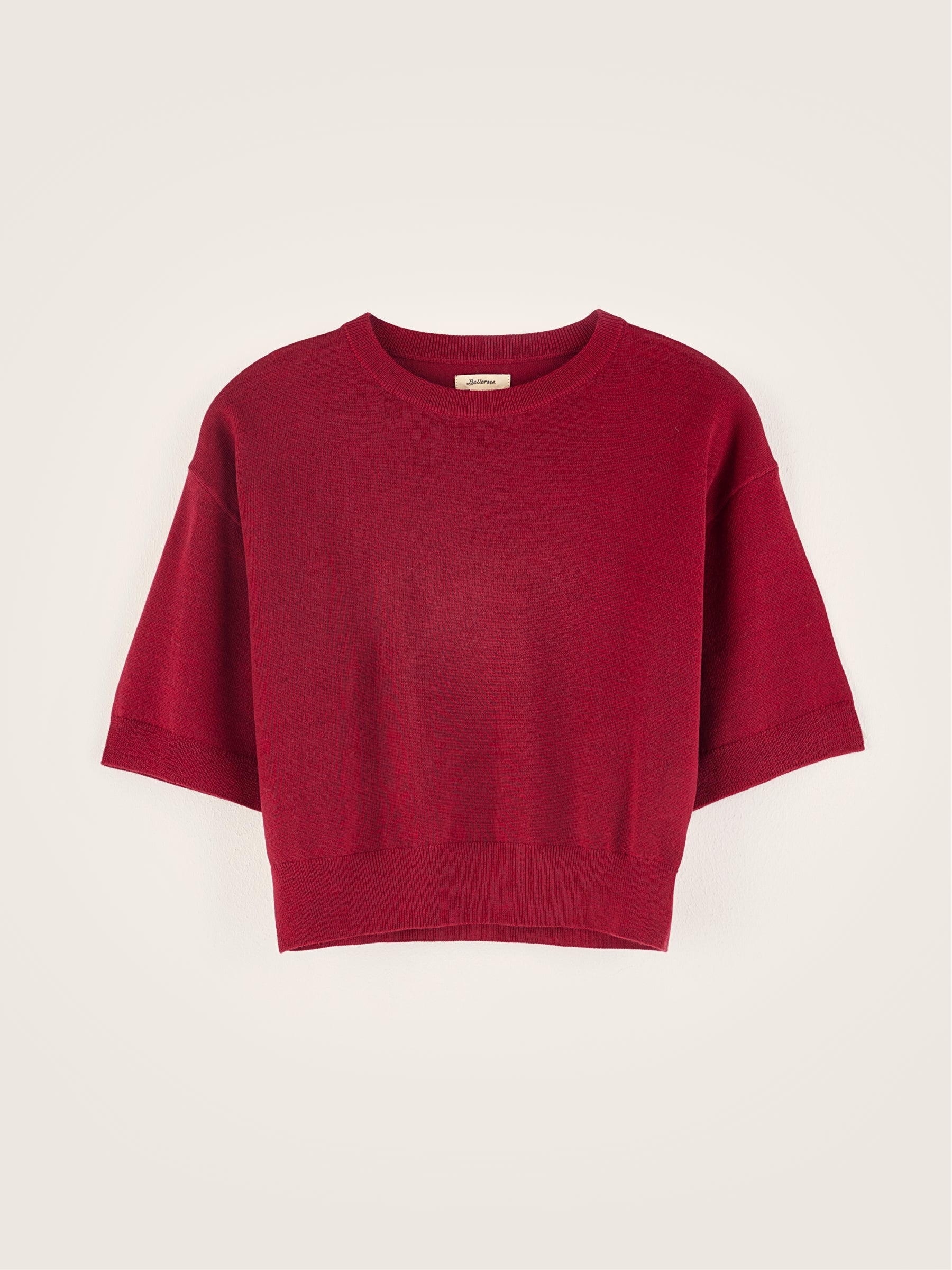 Sare Short-sleeve Sweater - Red dahlia For Girls | Bellerose