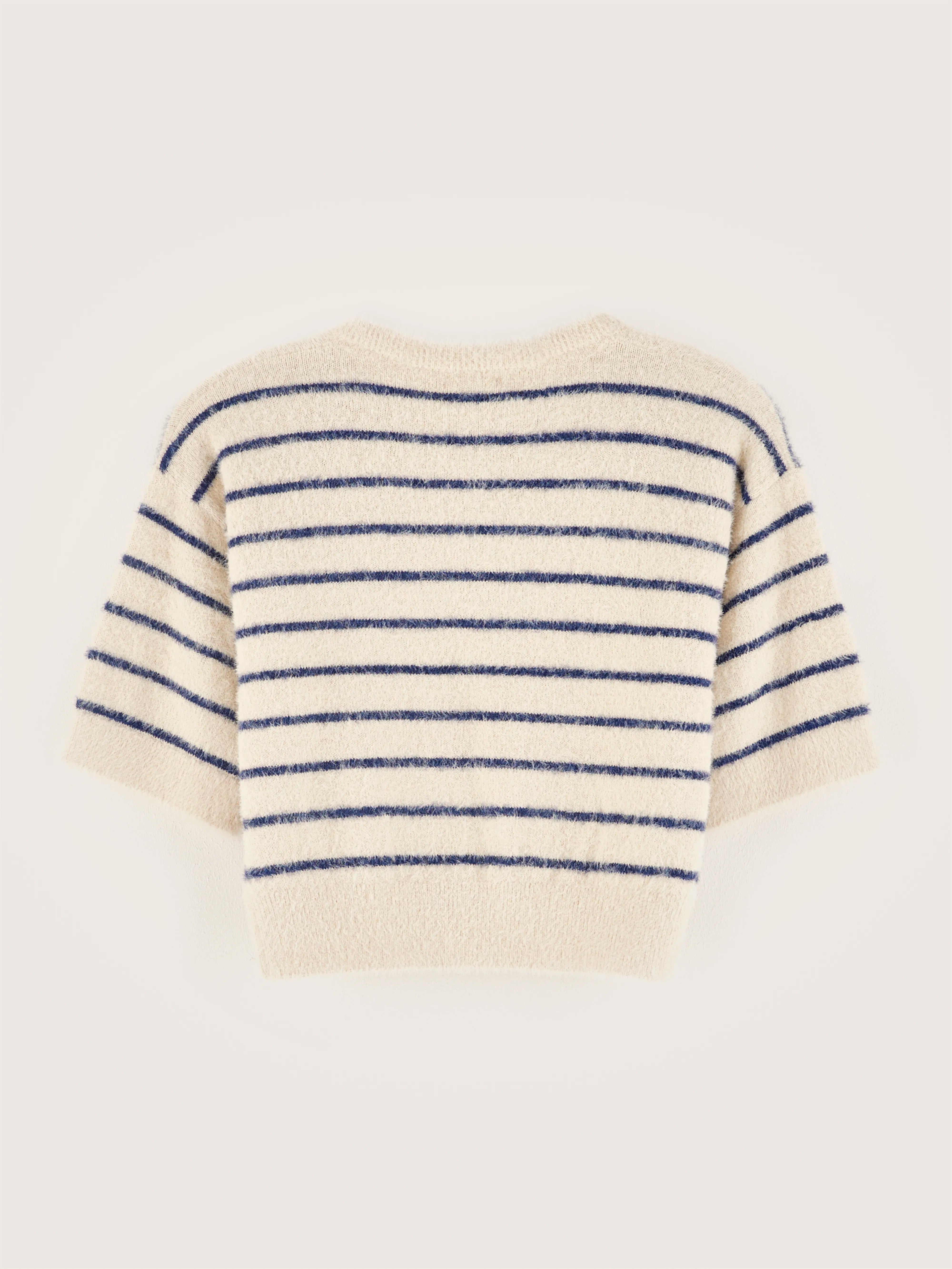 Golare Cropped Sweater - Ecru / Worker For Girls | Bellerose