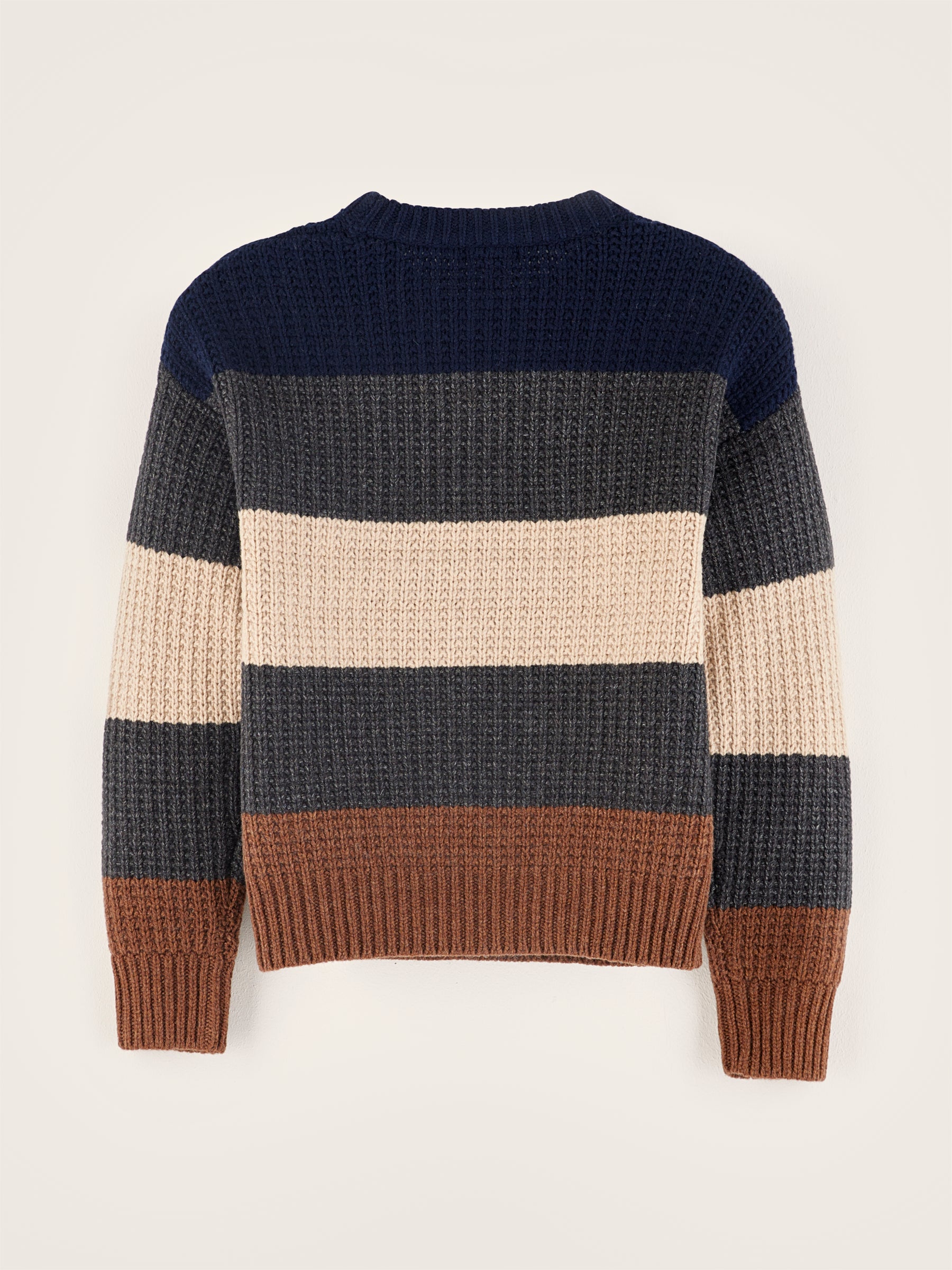 Pull Col Rond Giman - America / Oatmeal Pour Garçon | Bellerose