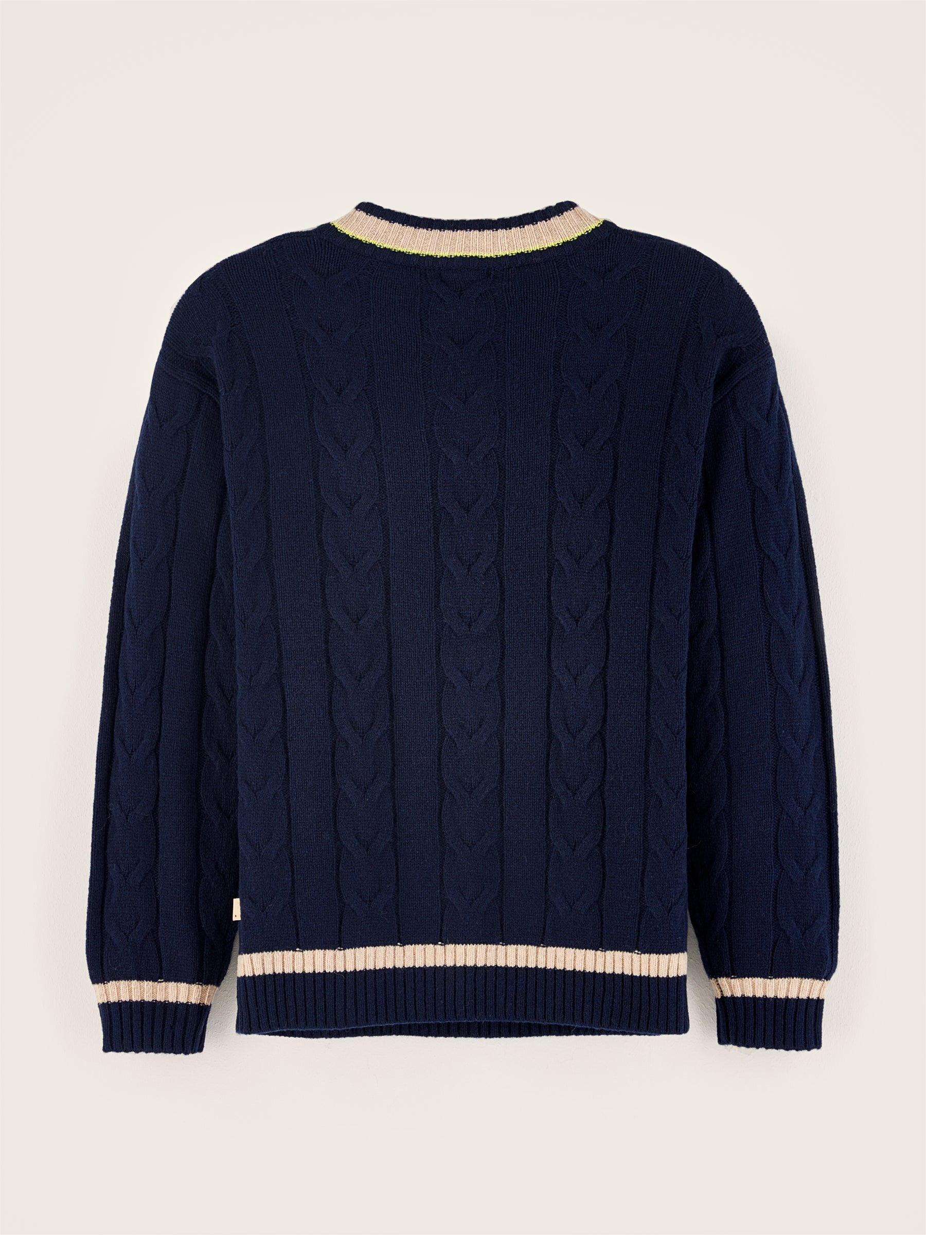 Pull Col Rond Giman - America / Oatmeal Pour Garçon | Bellerose