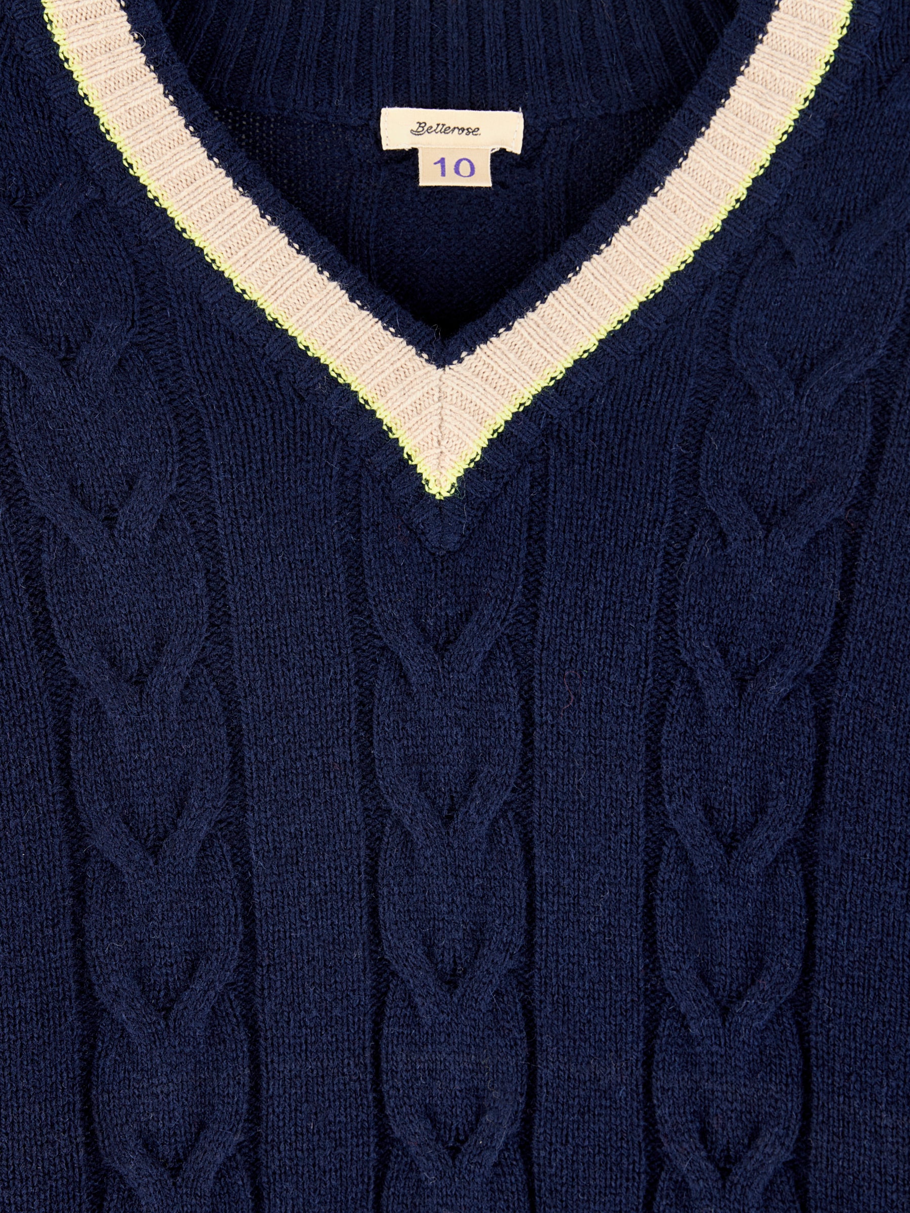 Giman Crew-neck Sweater - America / Oatmeal For Boys | Bellerose