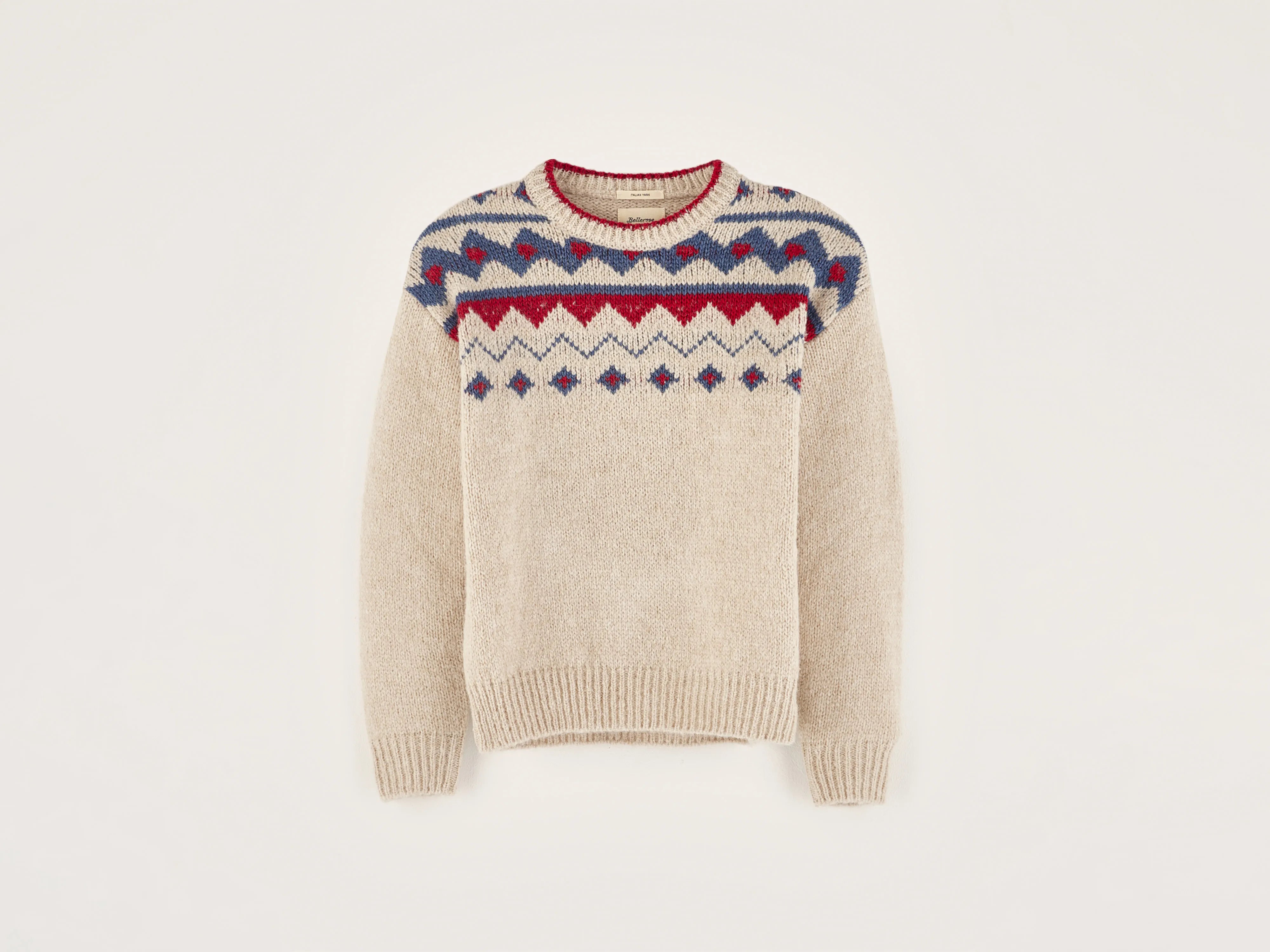 Apoty crew-neck sweater   (242 / B / SUGARCANE)