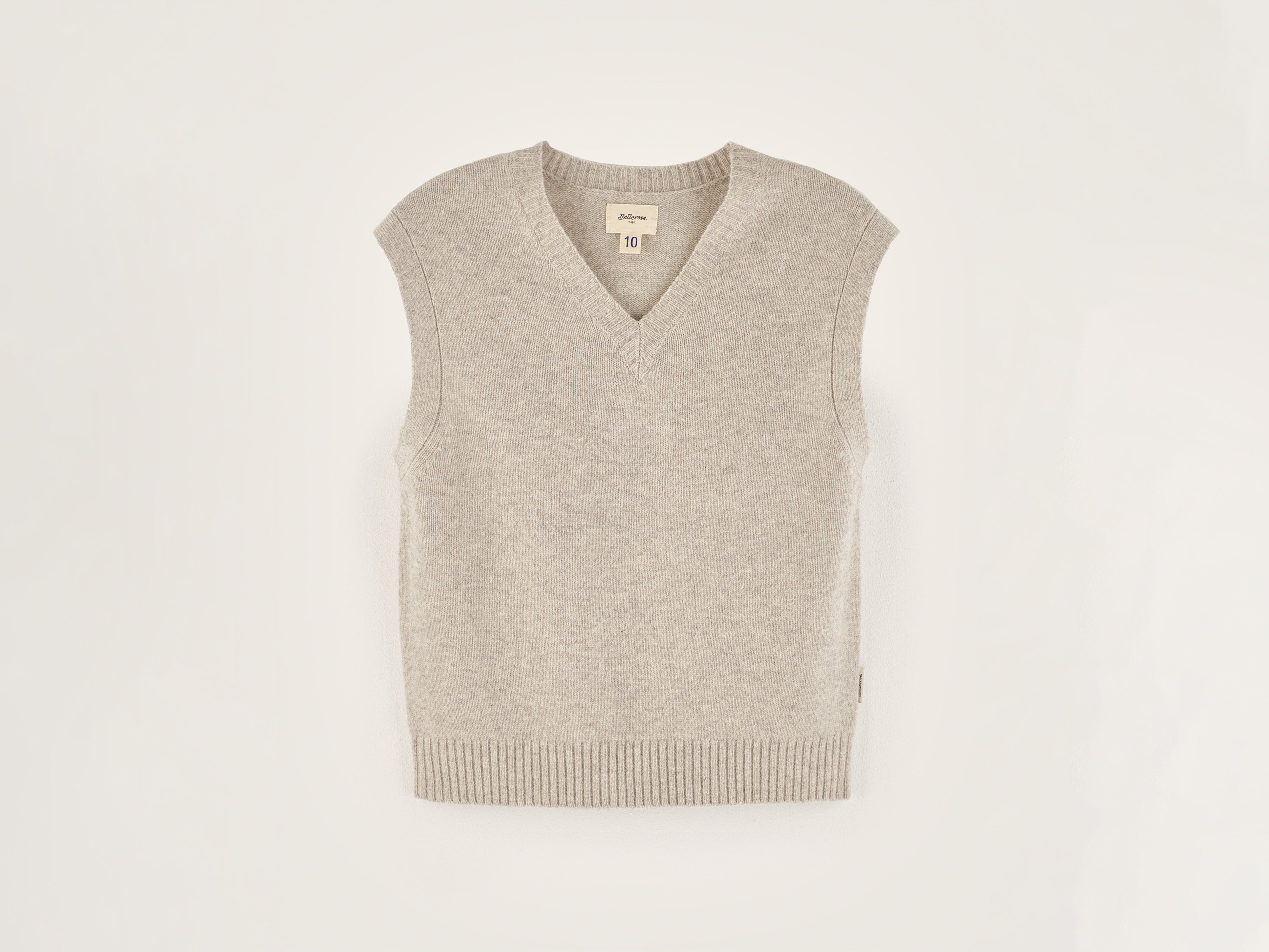 Gatty sleeveless sweater   (242 / B / LIGHT GREY)