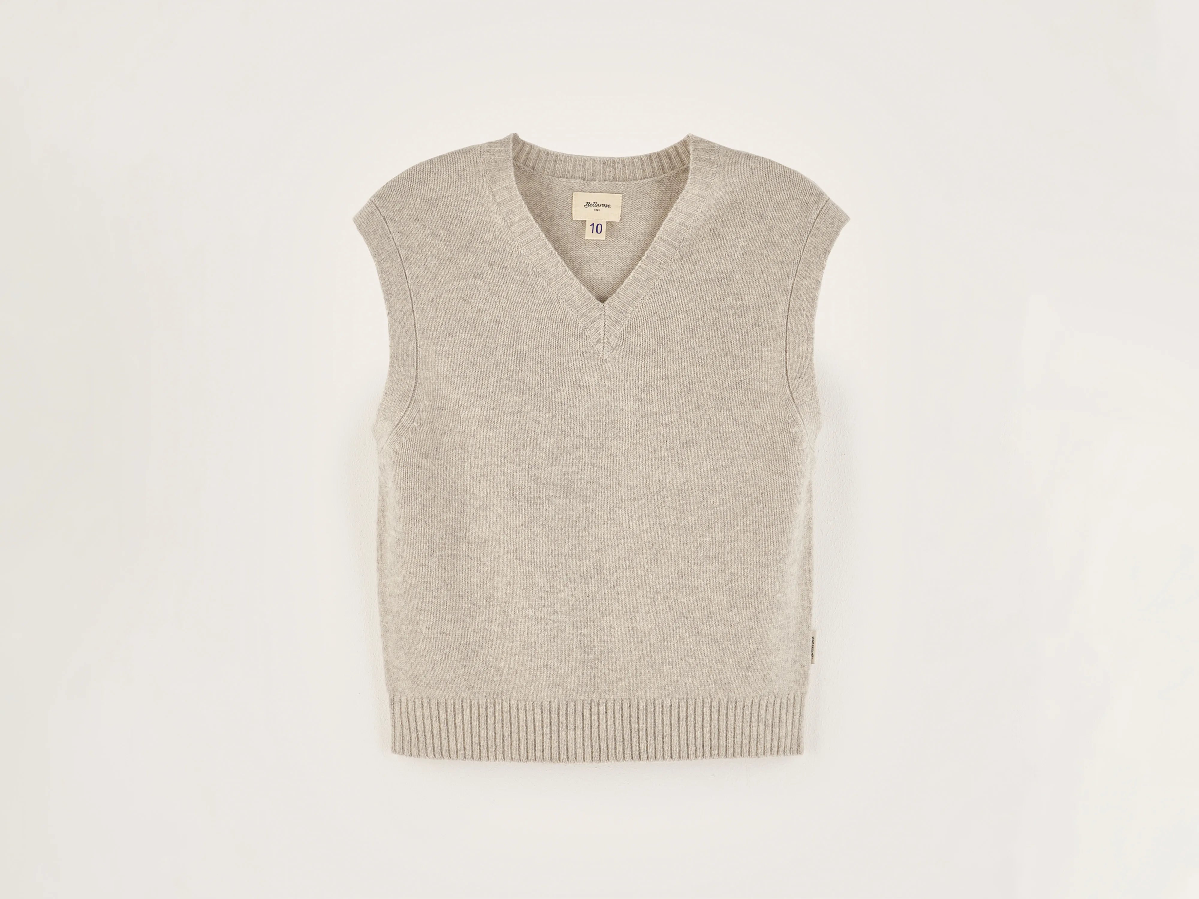 Gatty sleeveless sweater   (242 / B / LIGHT GREY)