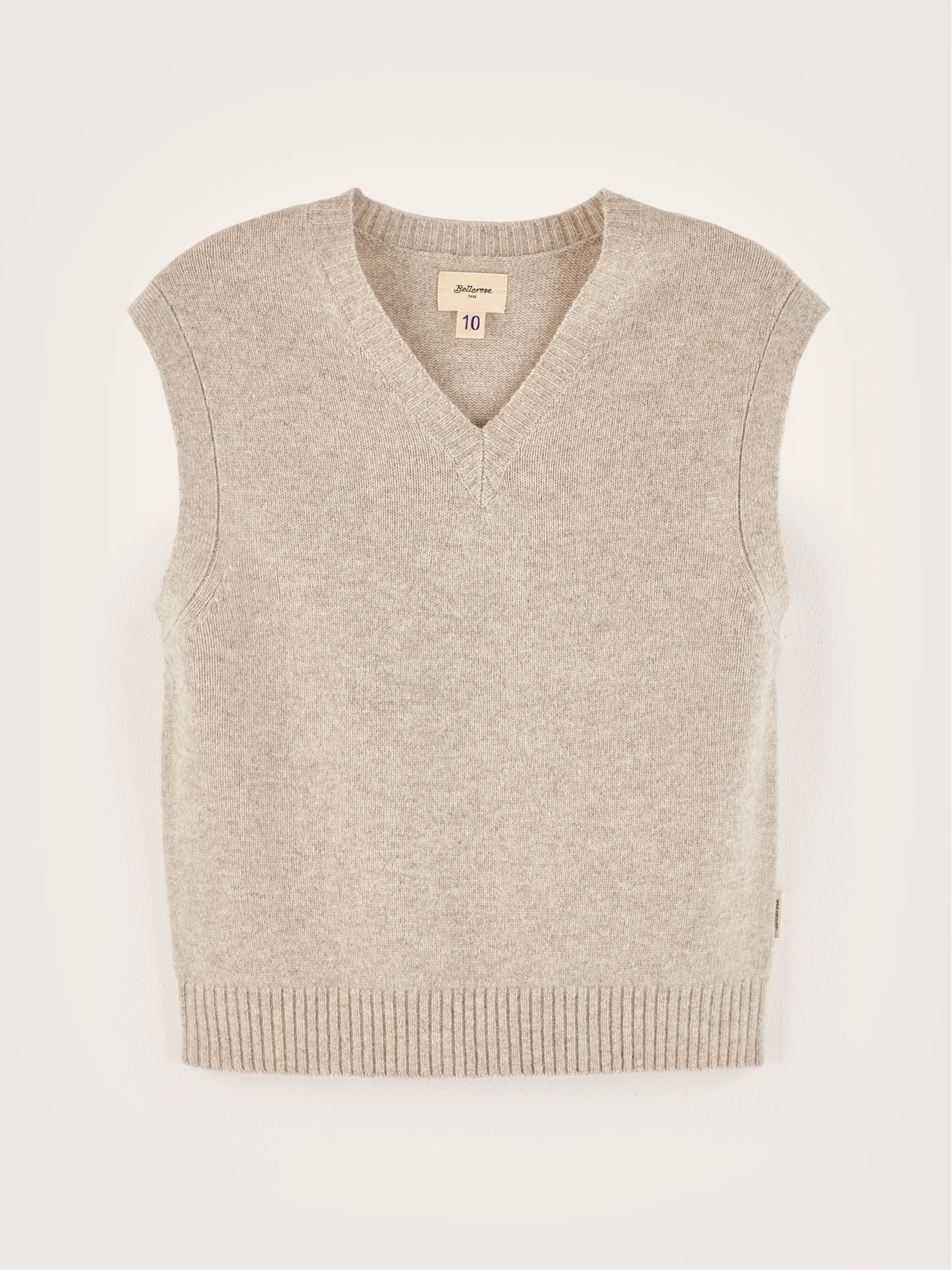 Gatty sleeveless sweater   (242 / B / LIGHT GREY)