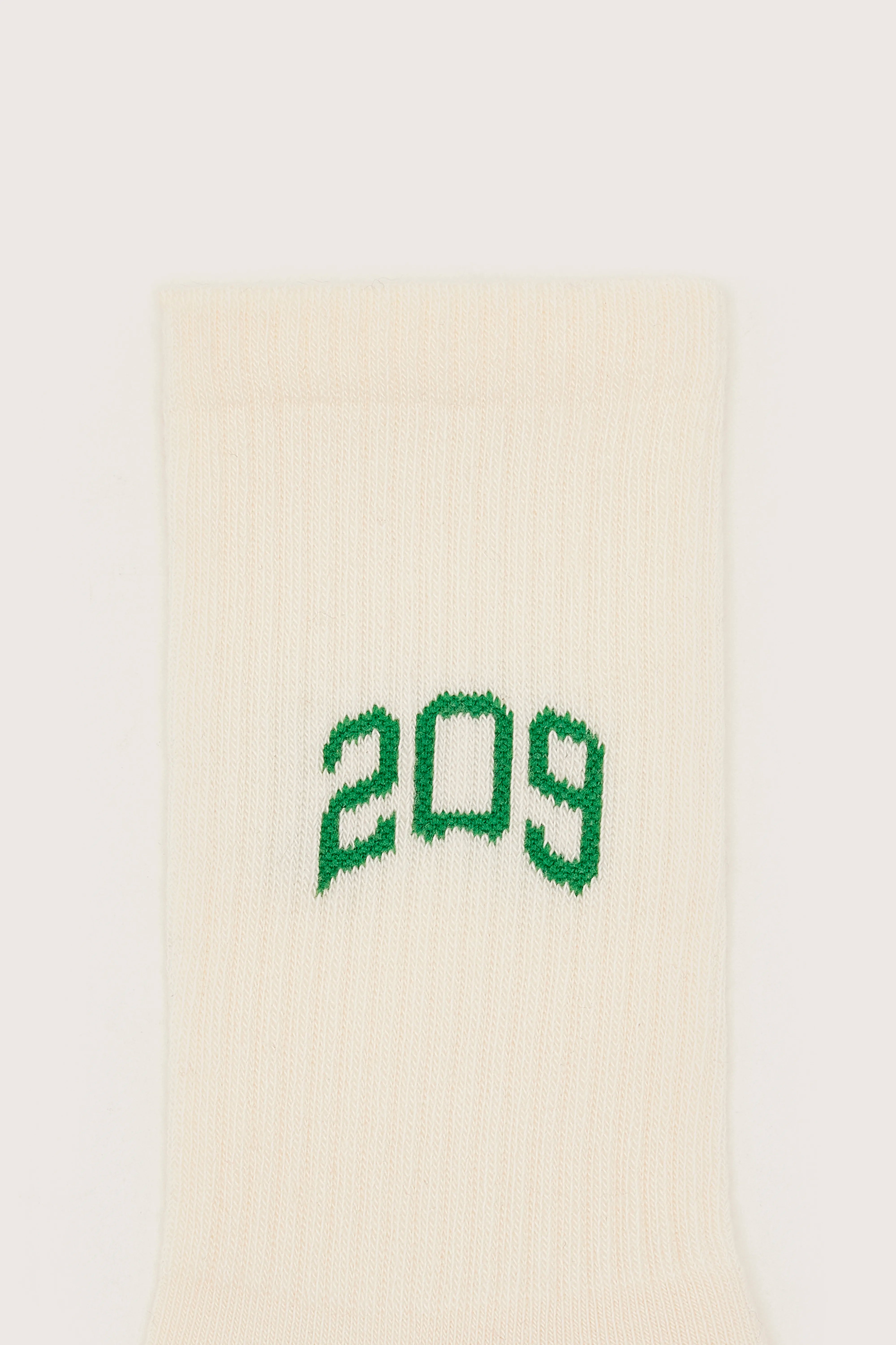 Basil Crew Socks - Clover / Ecru For Boys | Bellerose