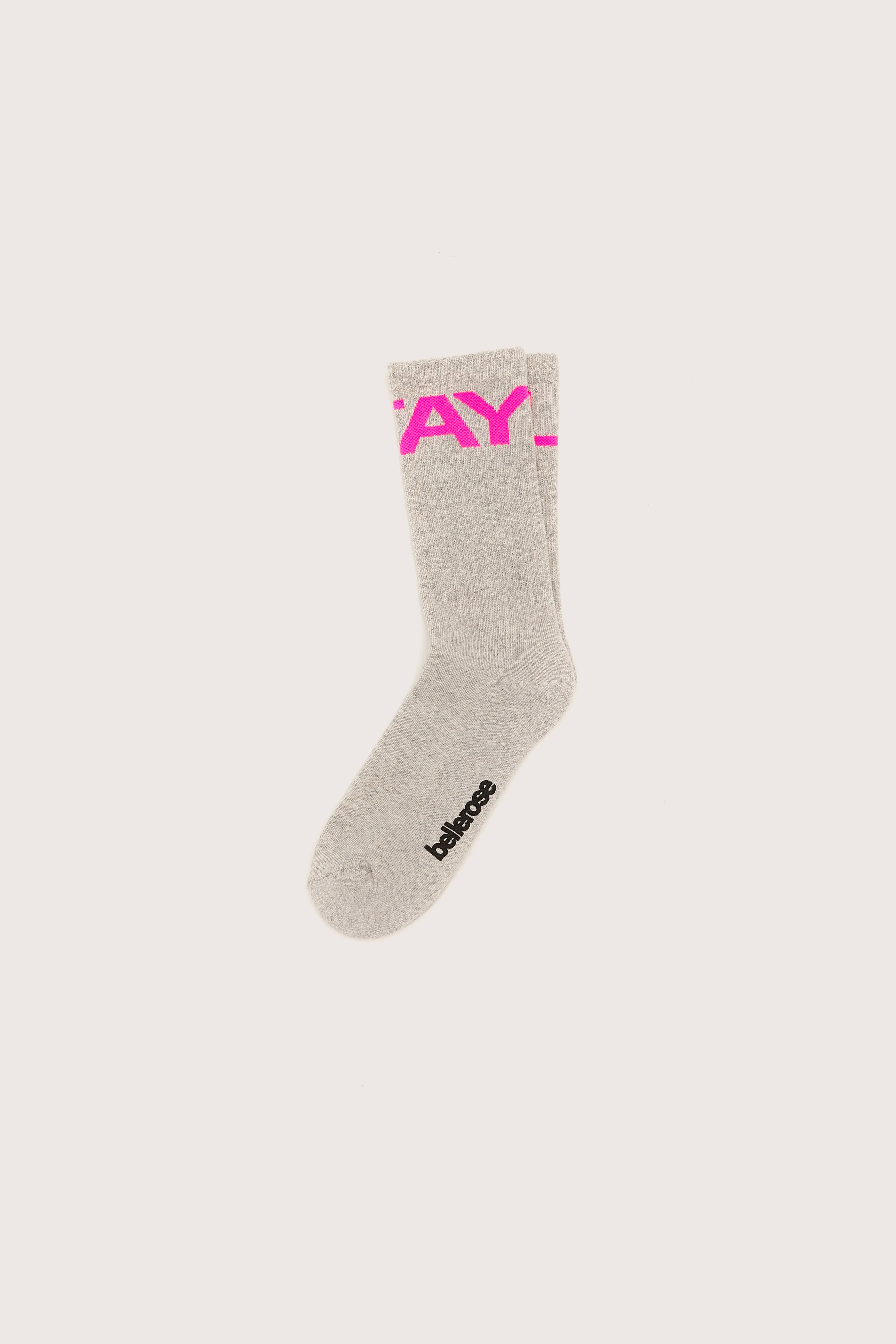 Buik Crew Socks - Fluo pink / H. grey For Boys | Bellerose