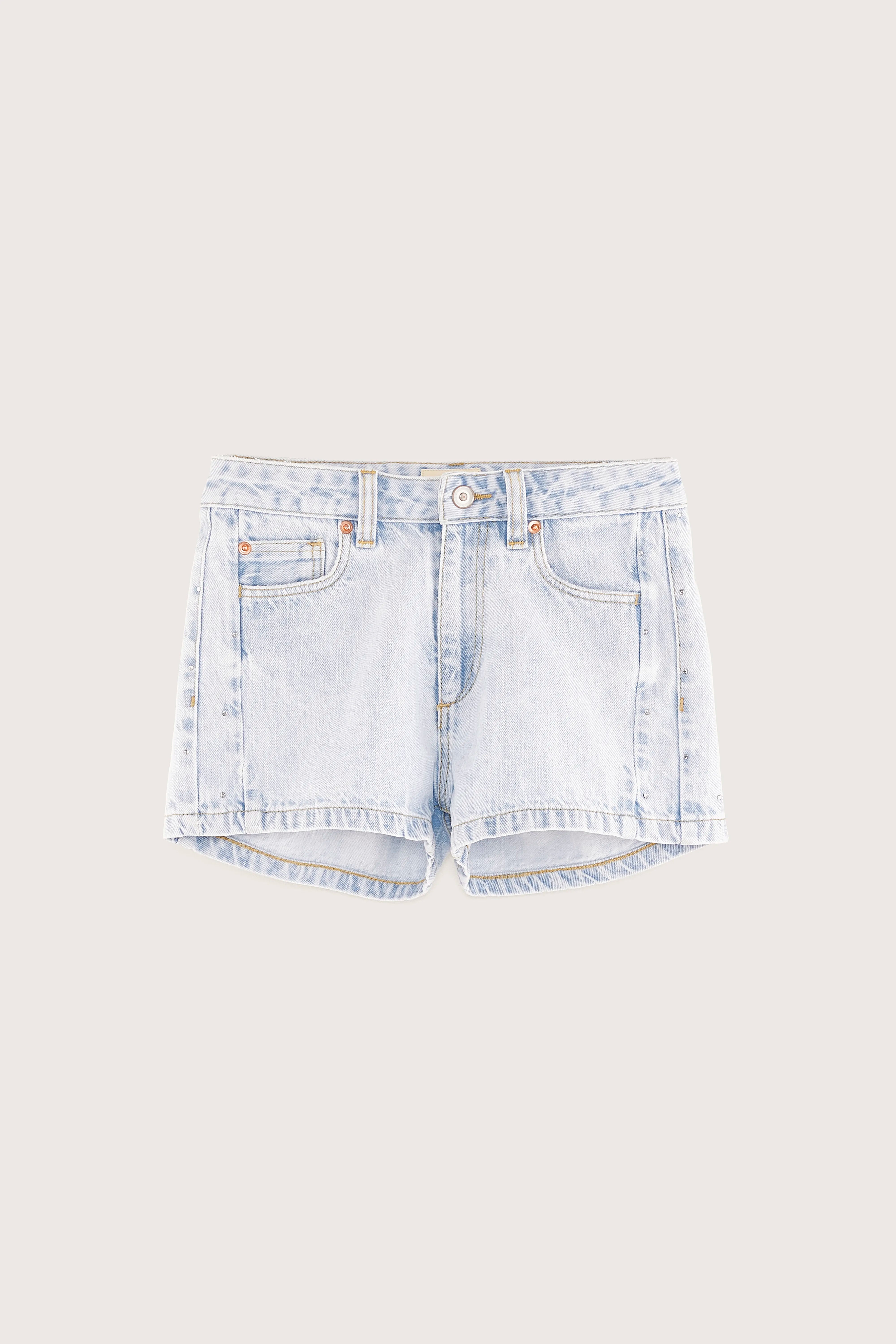 Pina Denim Shorts - Lt blue bleach For Girls | Bellerose