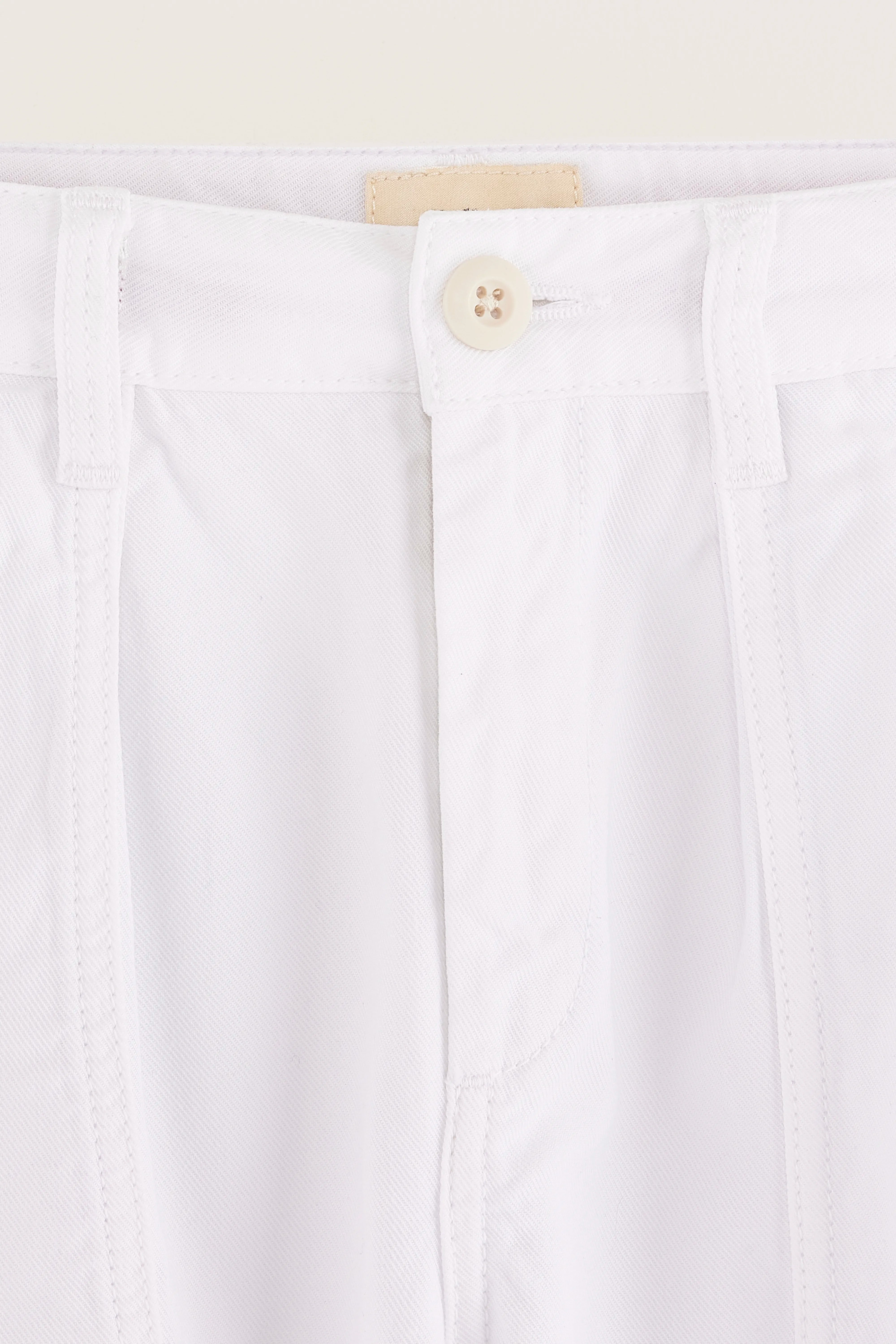 Prisha Worker Trousers - White For Girls | Bellerose