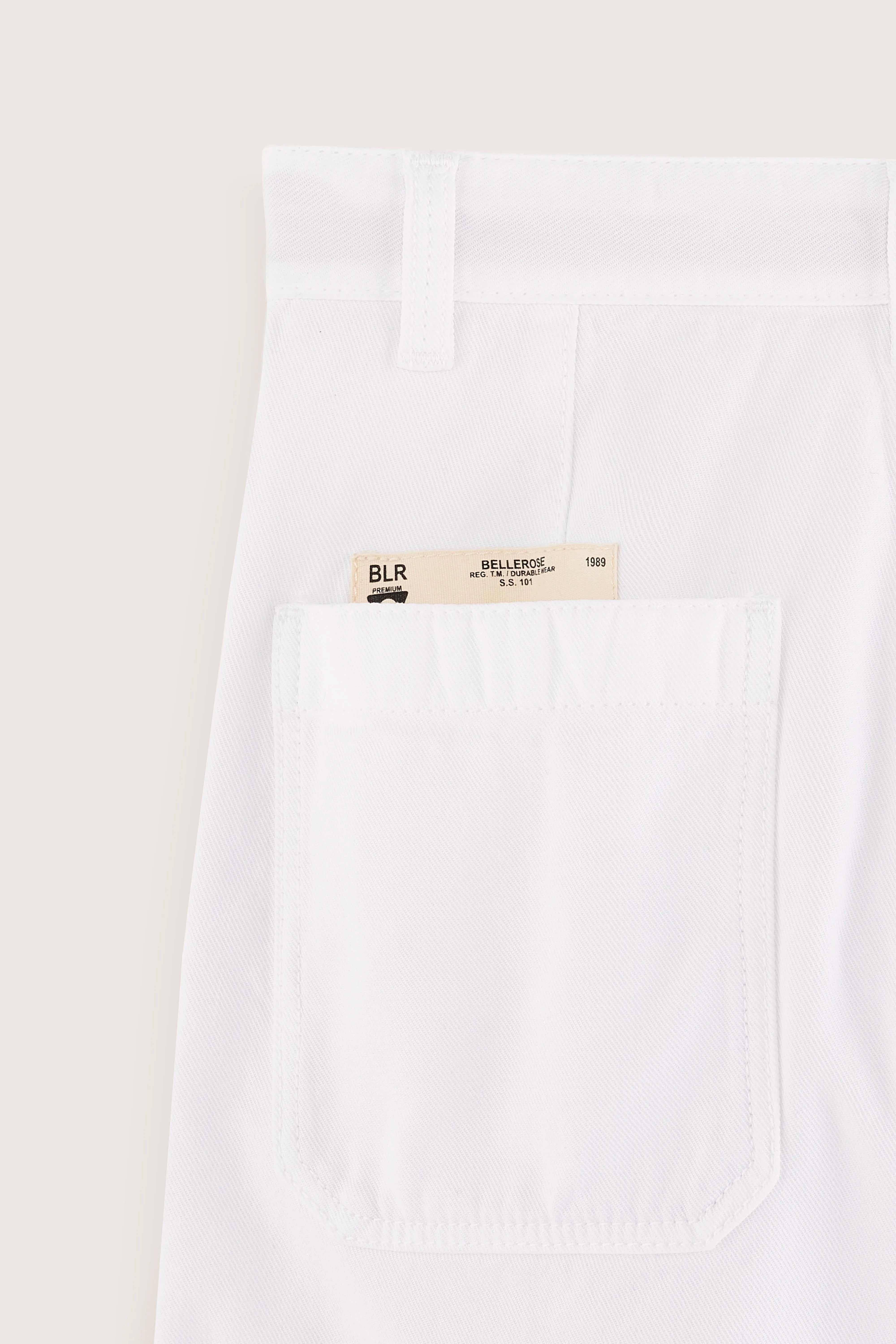 Prisha Worker Trousers - White For Girls | Bellerose