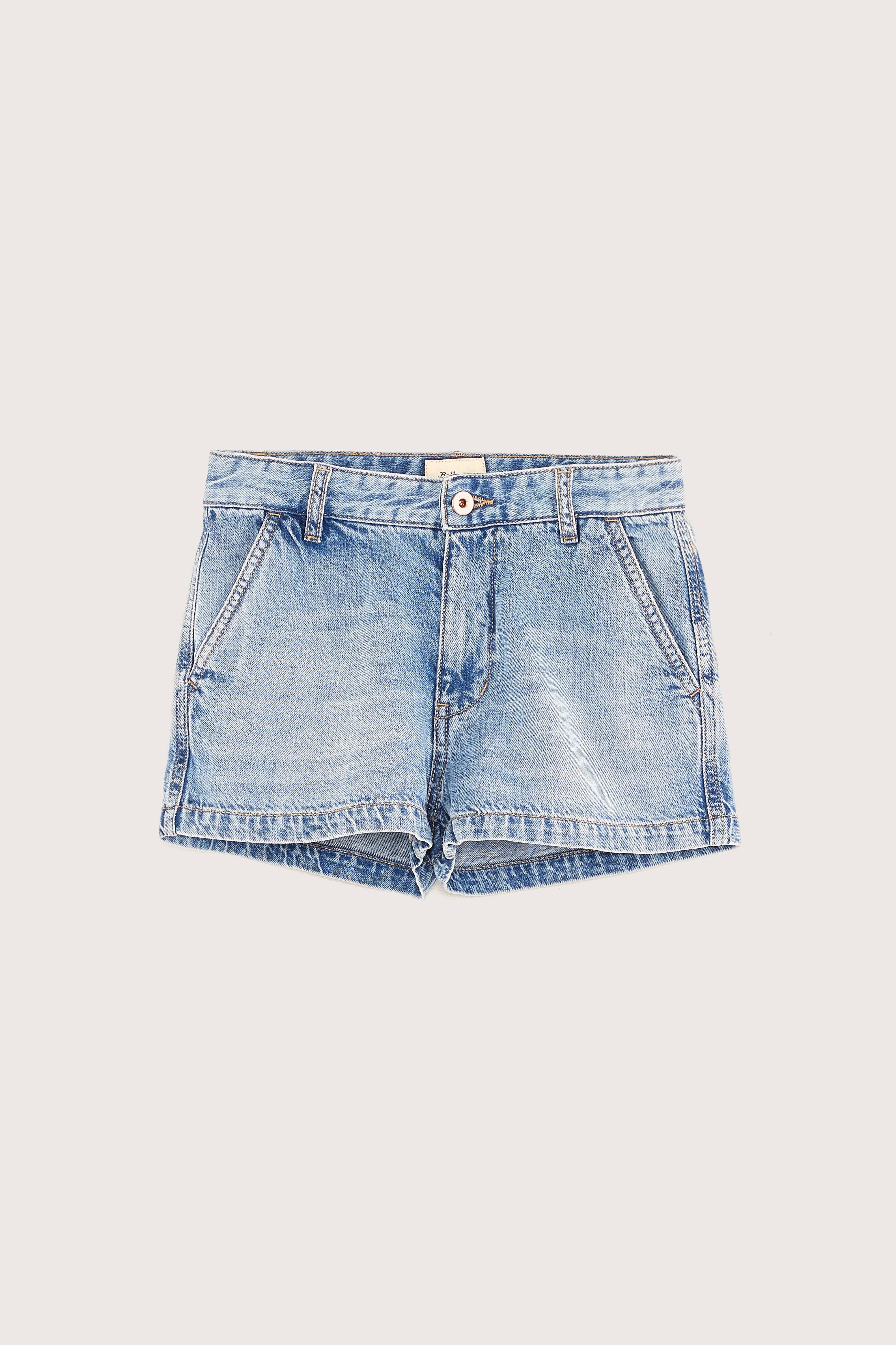Kristen Regular Denim Shorts - Lt blue bleach For Girls | Bellerose