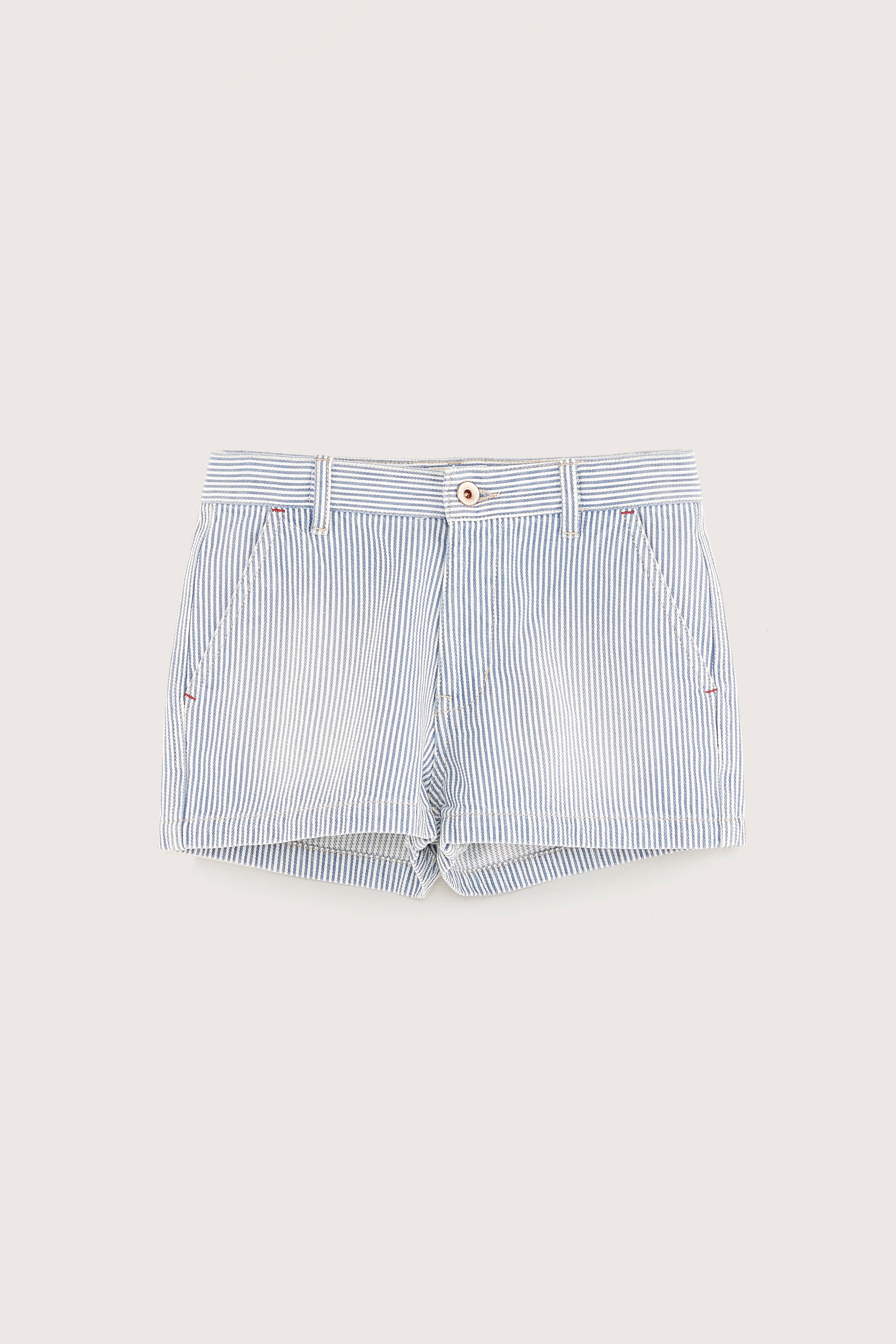 Kristen Klassieke Denimshort - Chambray / Vintage white Voor Meisjes | Bellerose