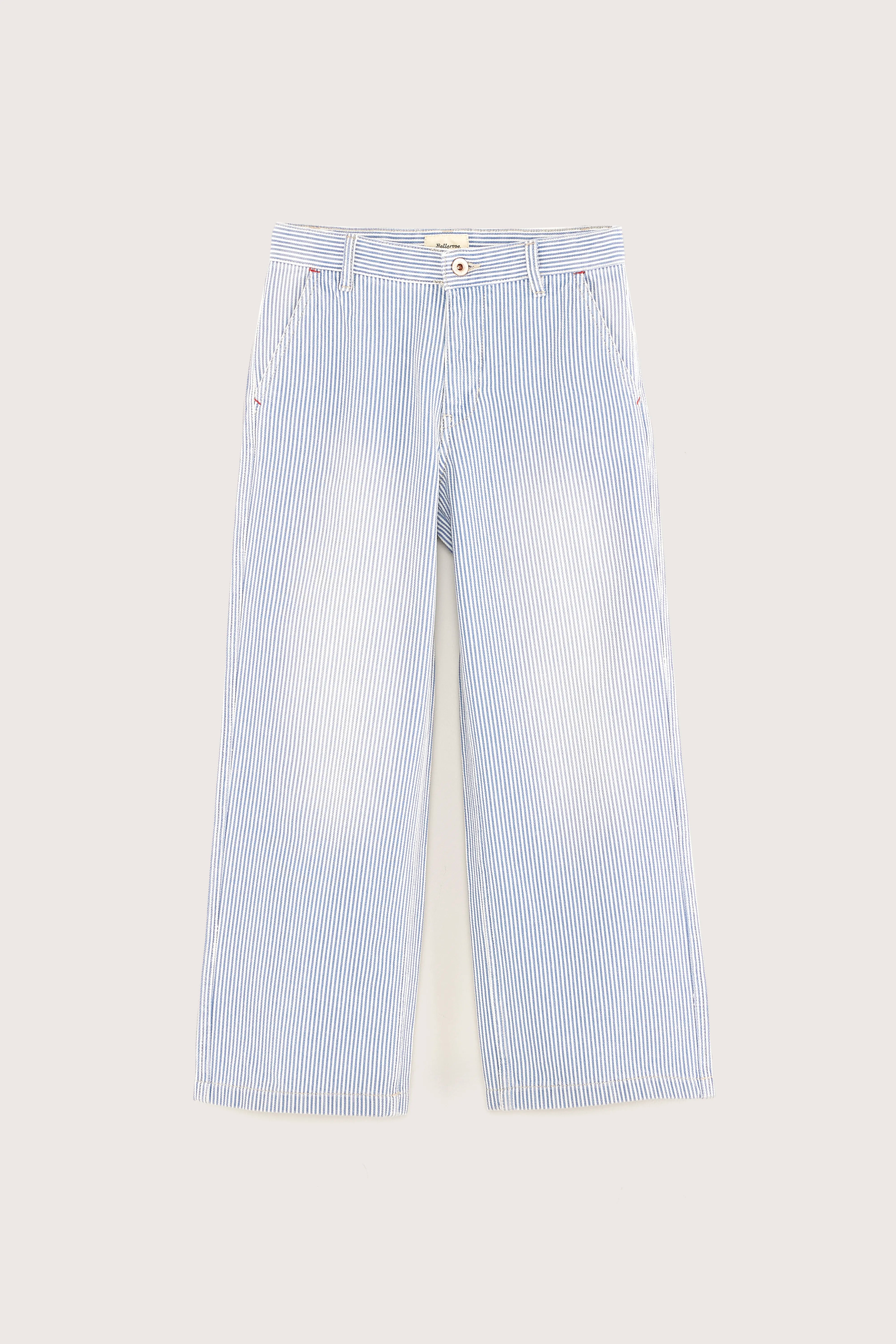 Pantalon Large Kristin - Chambray / Vintage white Pour Fille | Bellerose