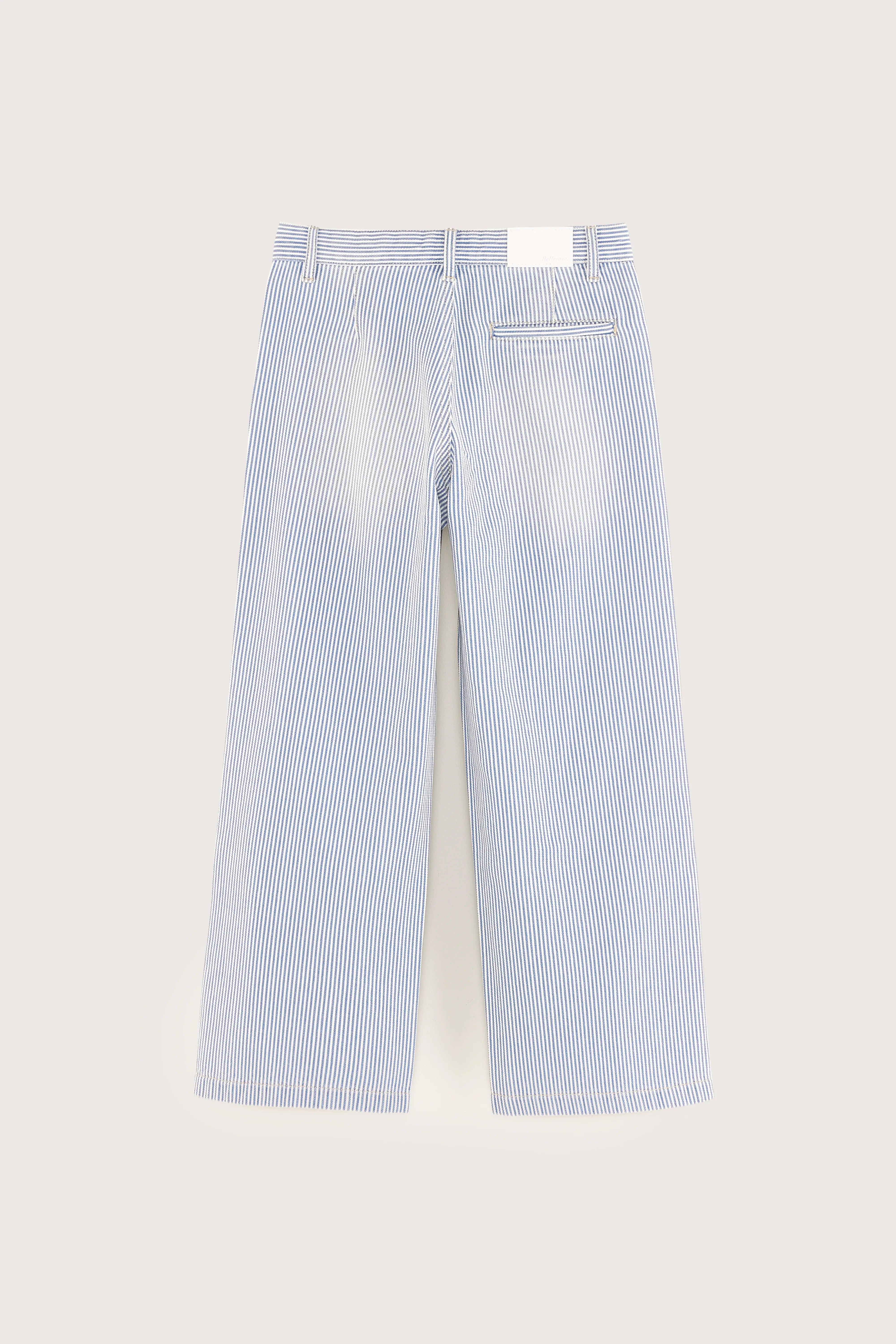 Kristin Wide Trousers - Chambray / Vintage white For Girls | Bellerose