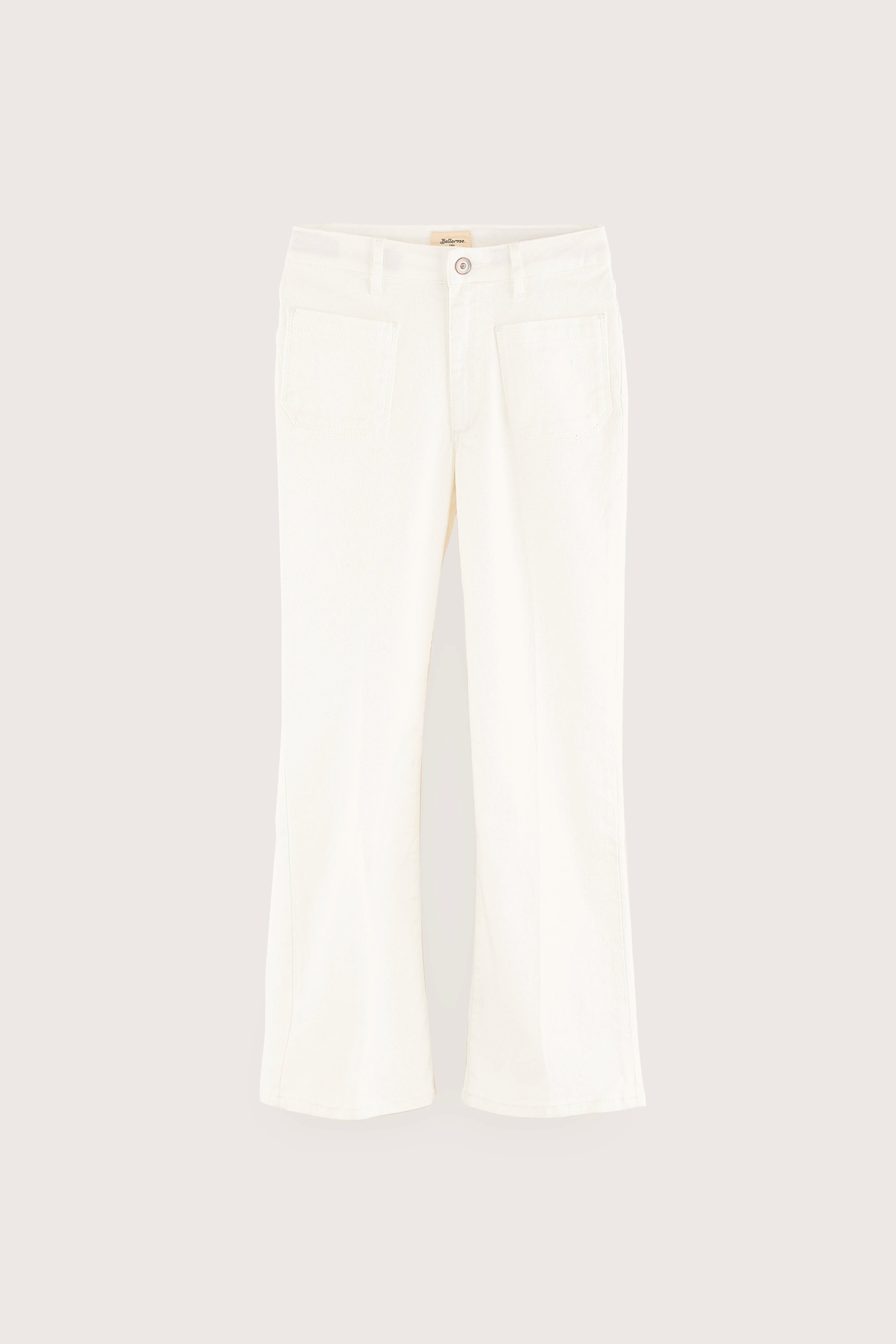 Pepy Flared Jeans - Off white For Girls | Bellerose