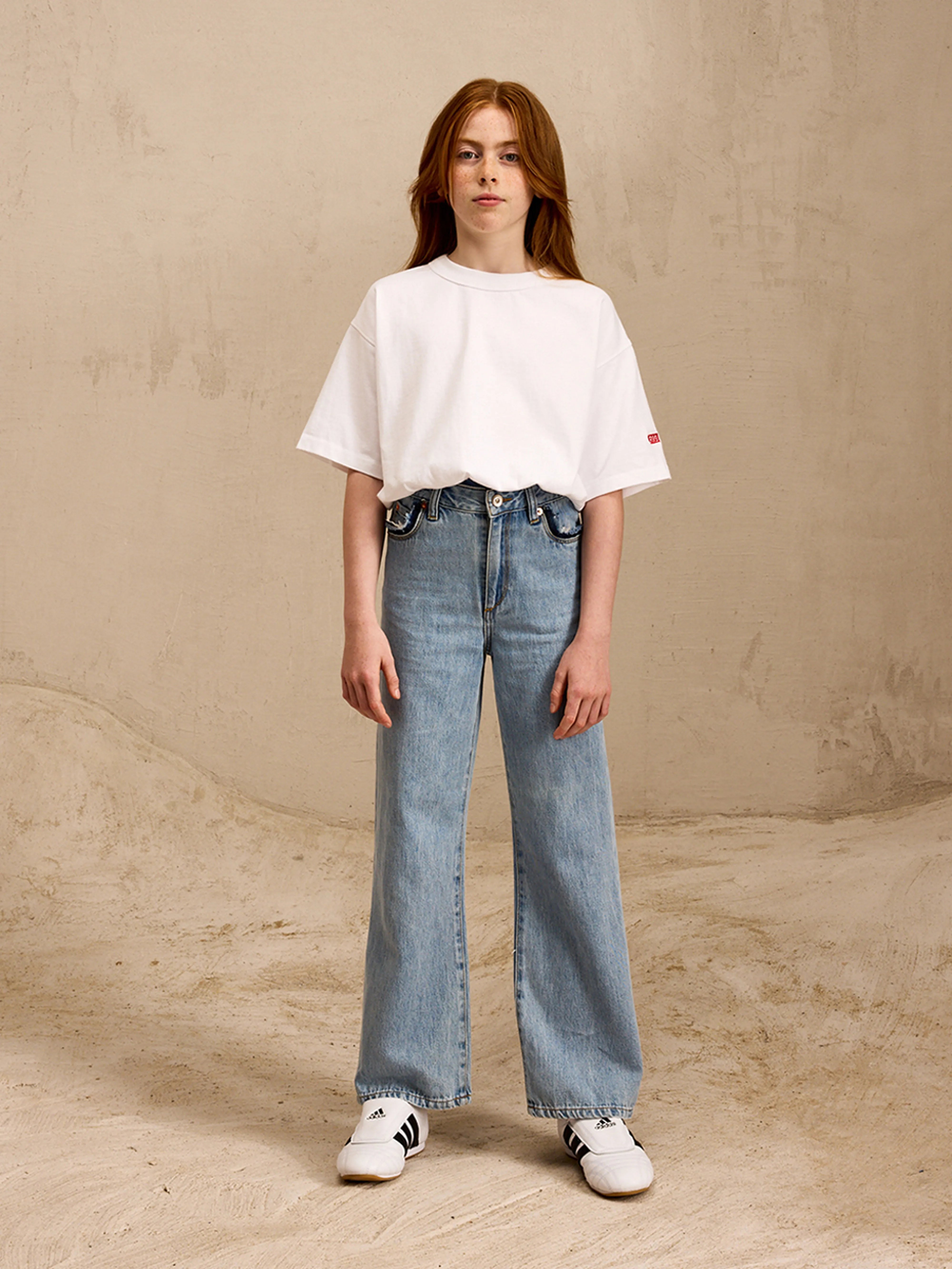 Popies Flared Jeans - Lt blue bleach For Girls | Bellerose